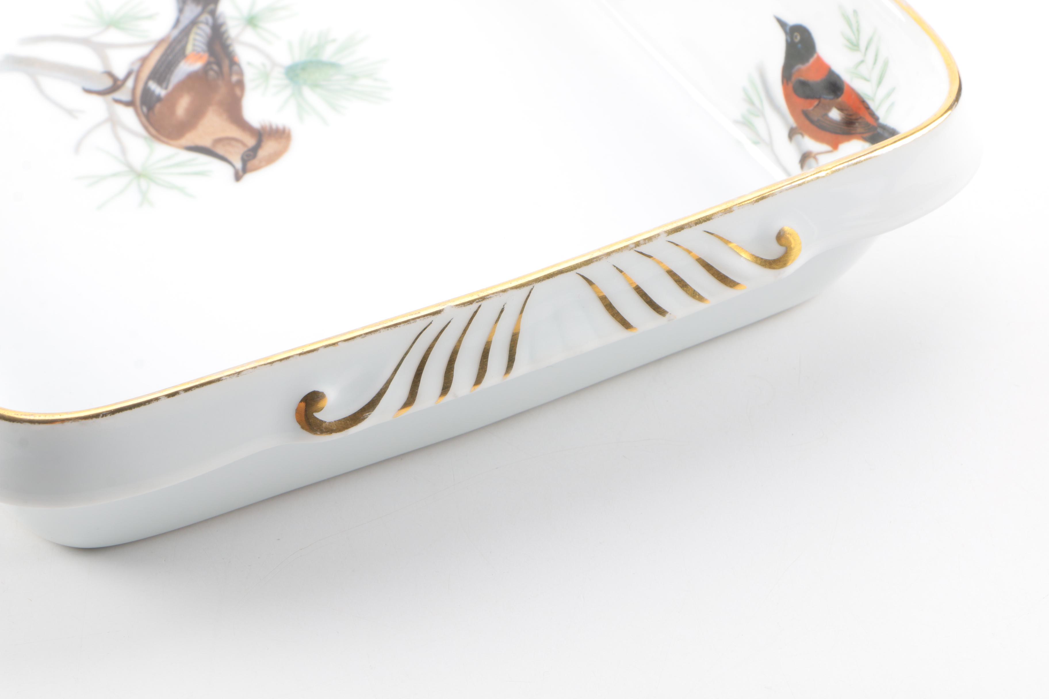 French Porcelain Serveware Featuring Louis Lourioux