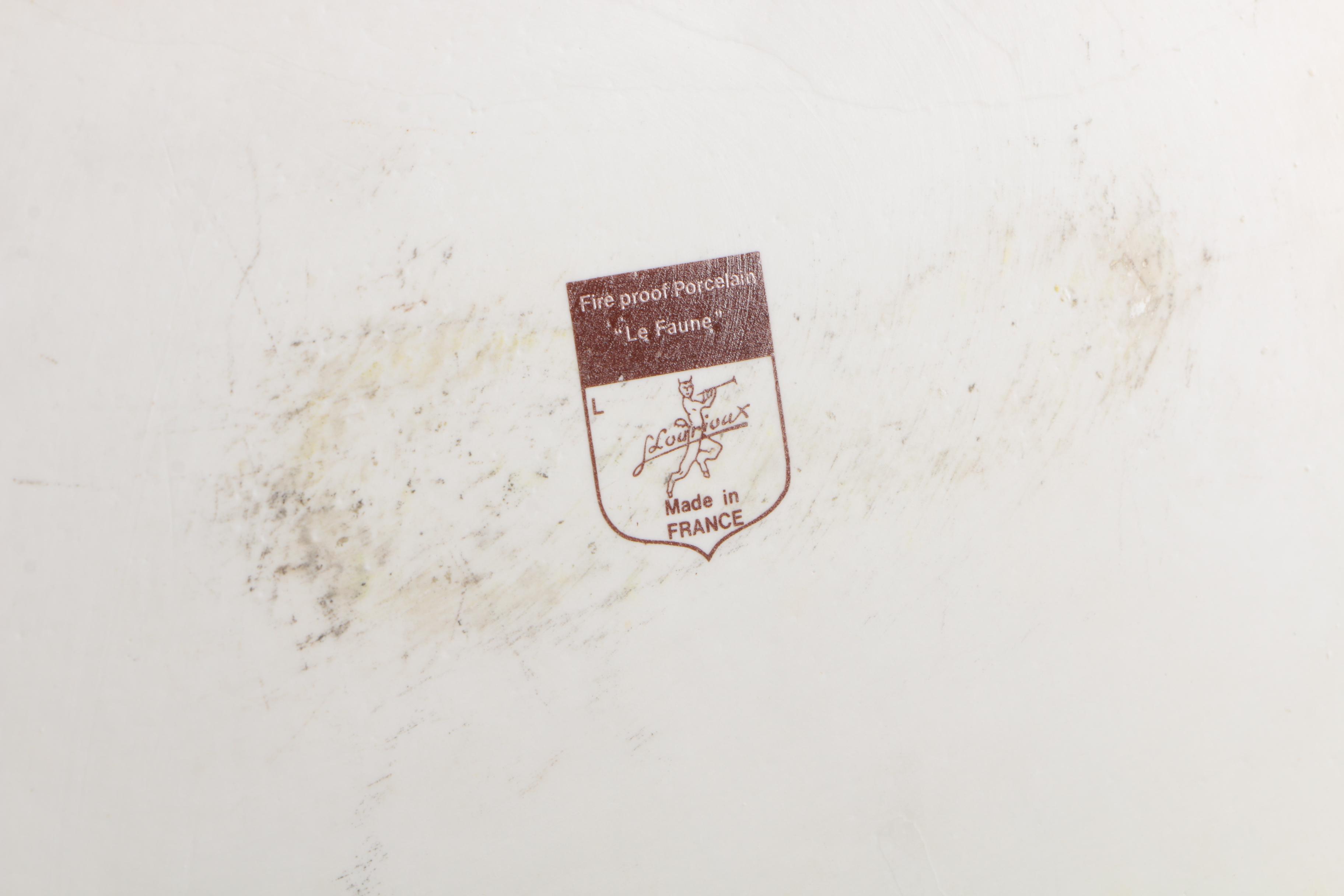 French Porcelain Serveware Featuring Louis Lourioux