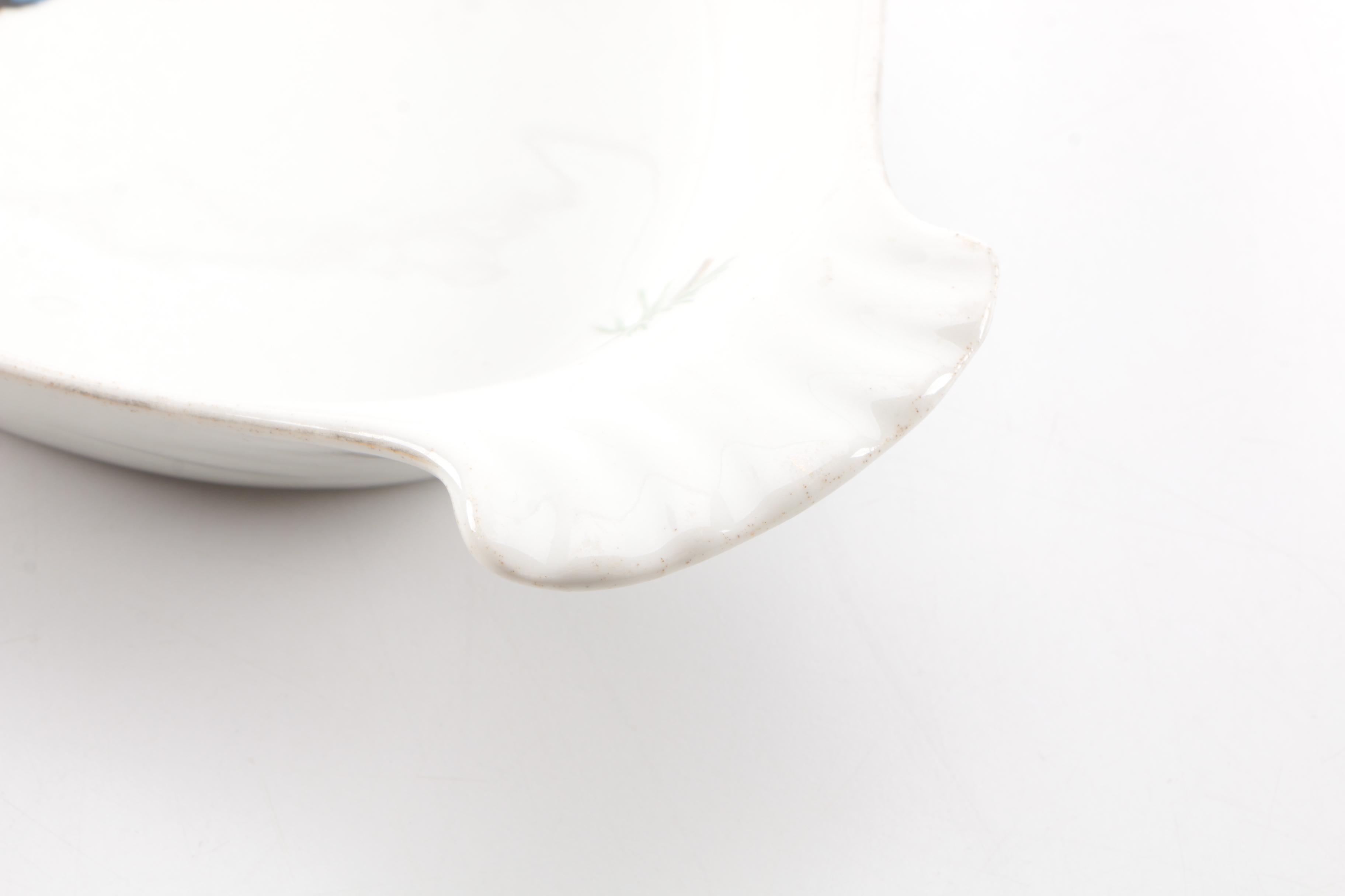 French Porcelain Serveware Featuring Louis Lourioux