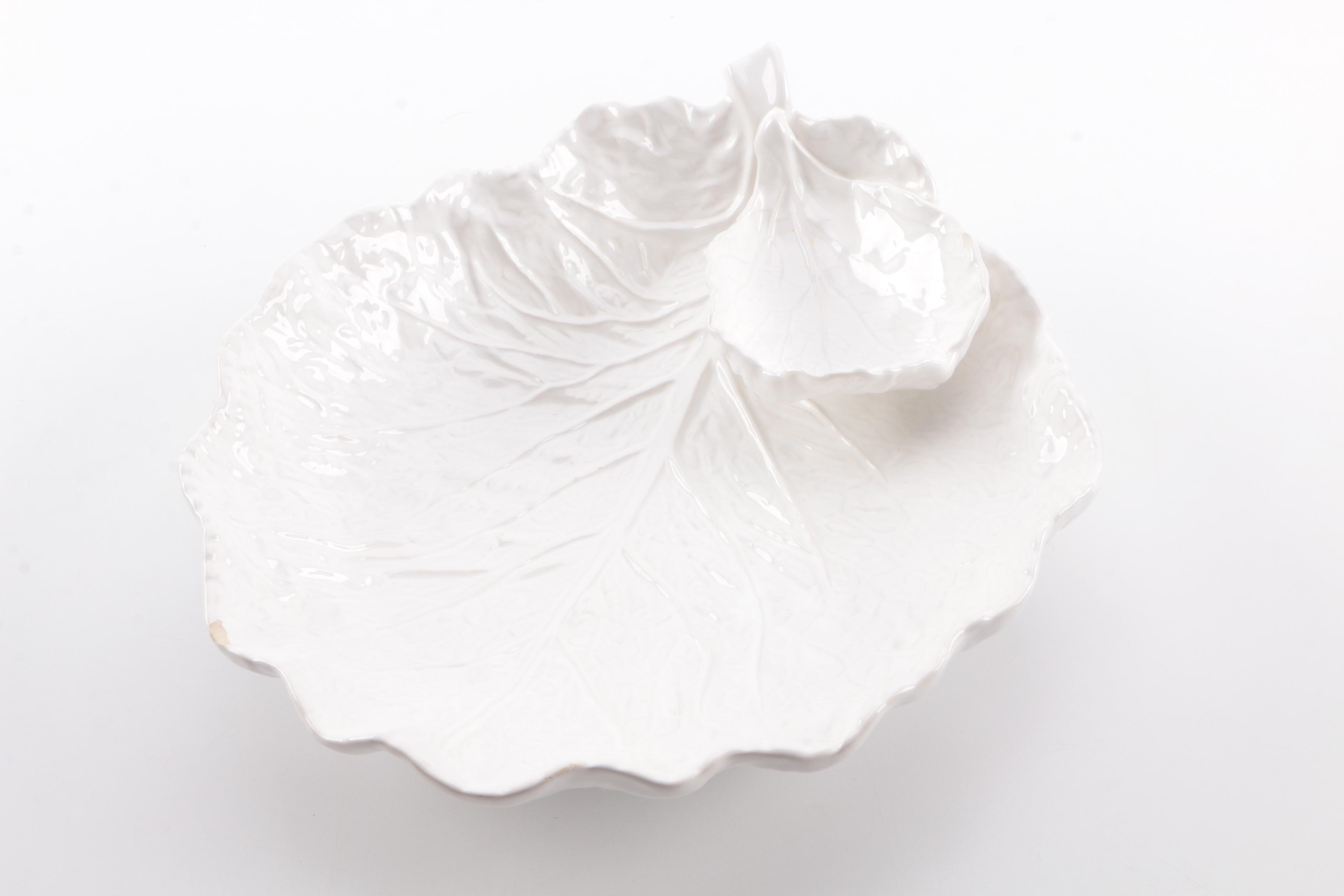Garden-Themed Ceramic Serveware