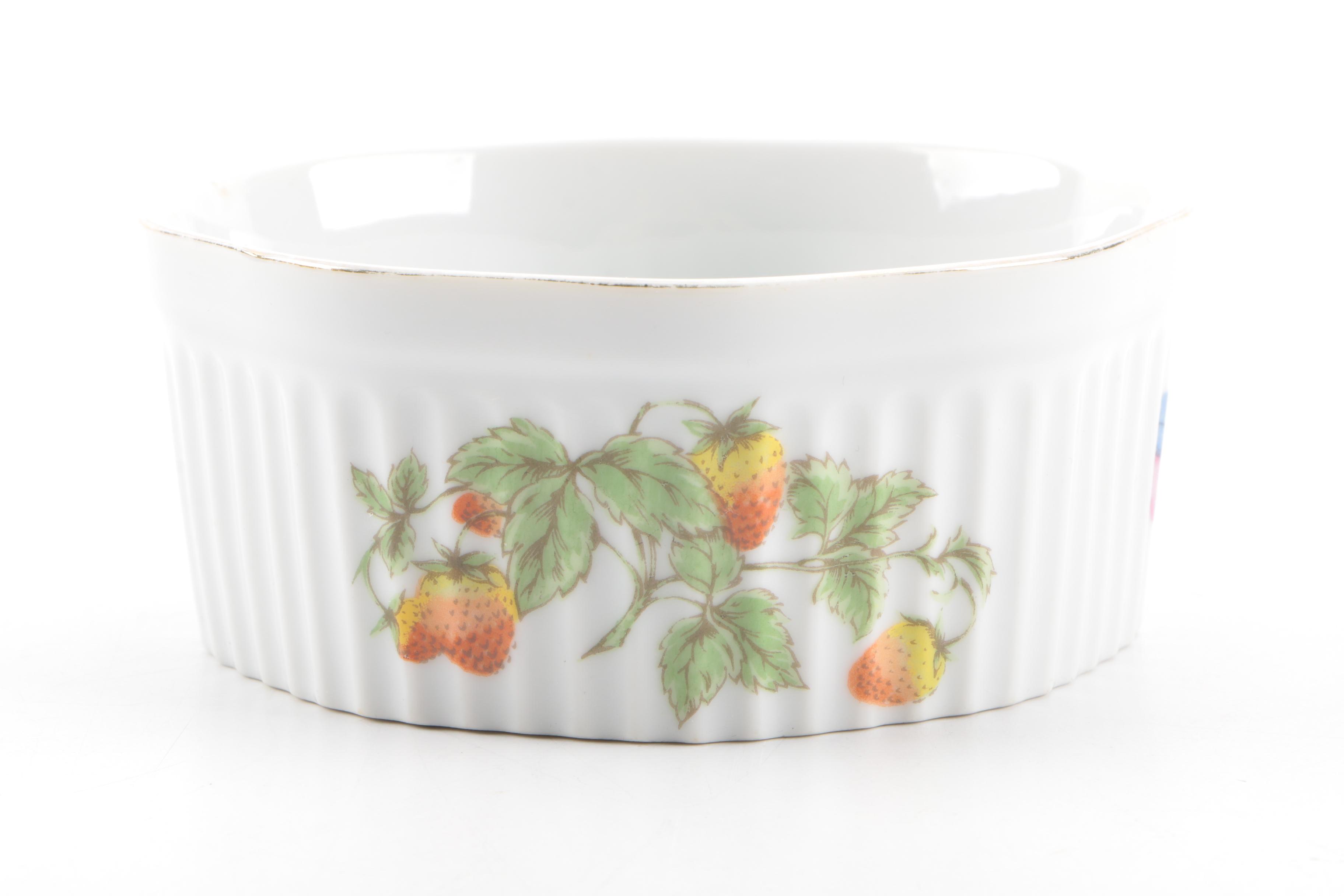 Garden-Themed Ceramic Serveware