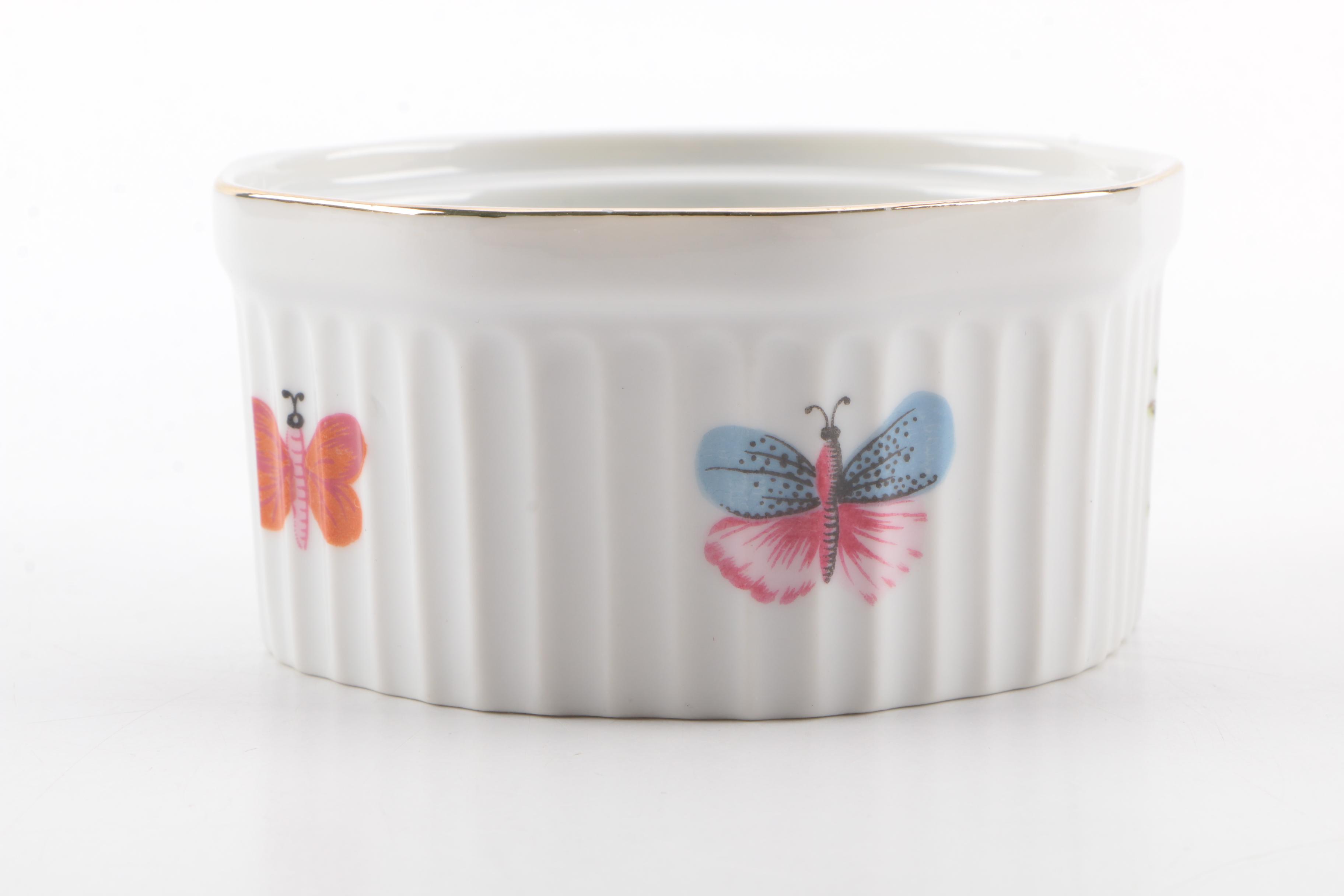 Garden-Themed Ceramic Serveware