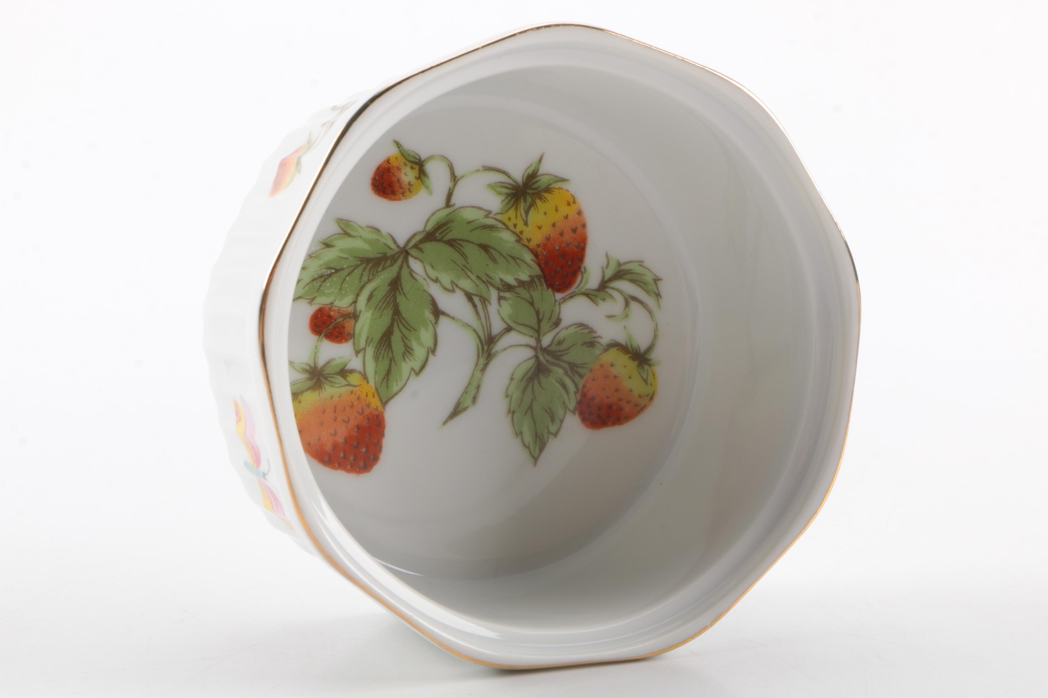 Garden-Themed Ceramic Serveware