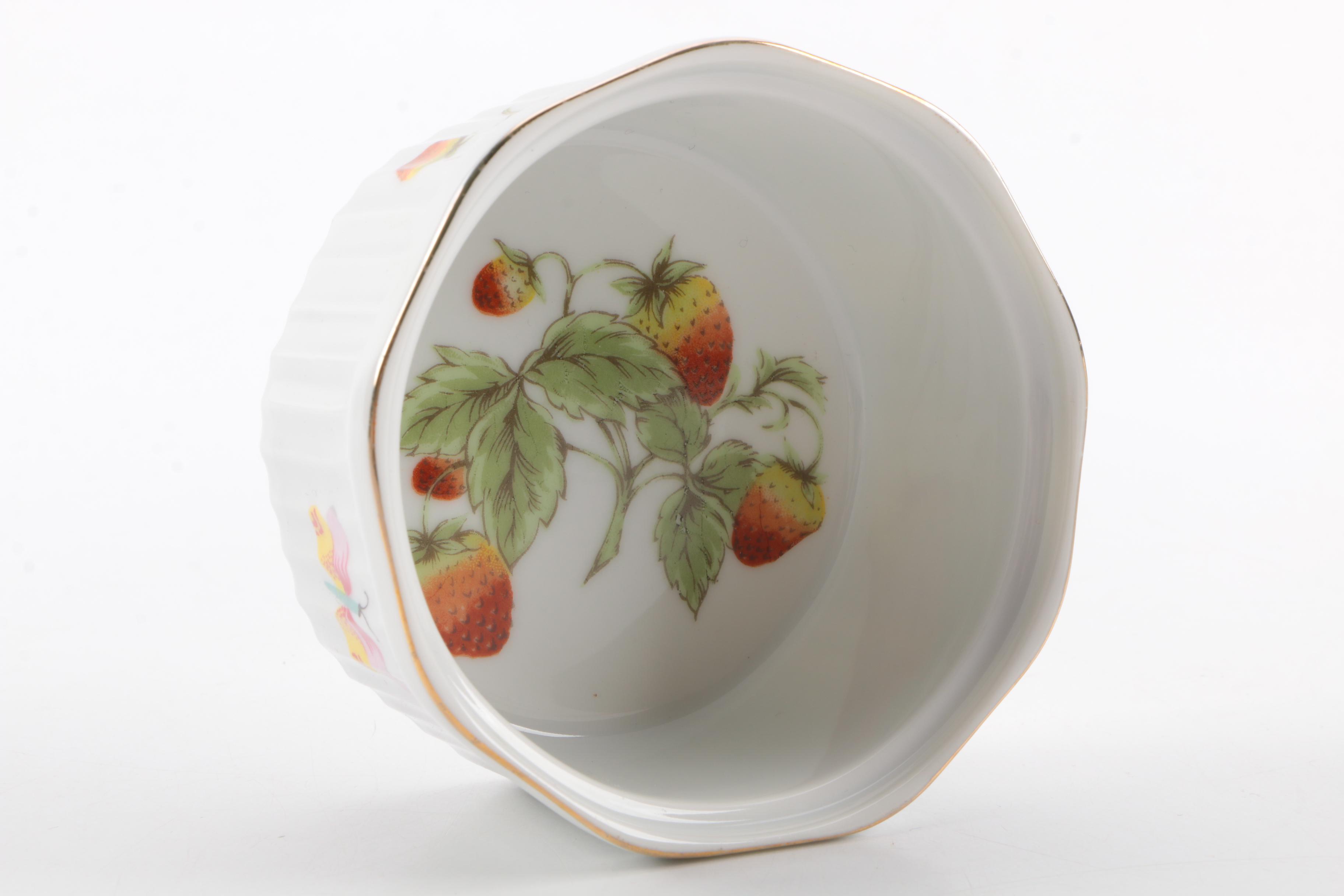Garden-Themed Ceramic Serveware