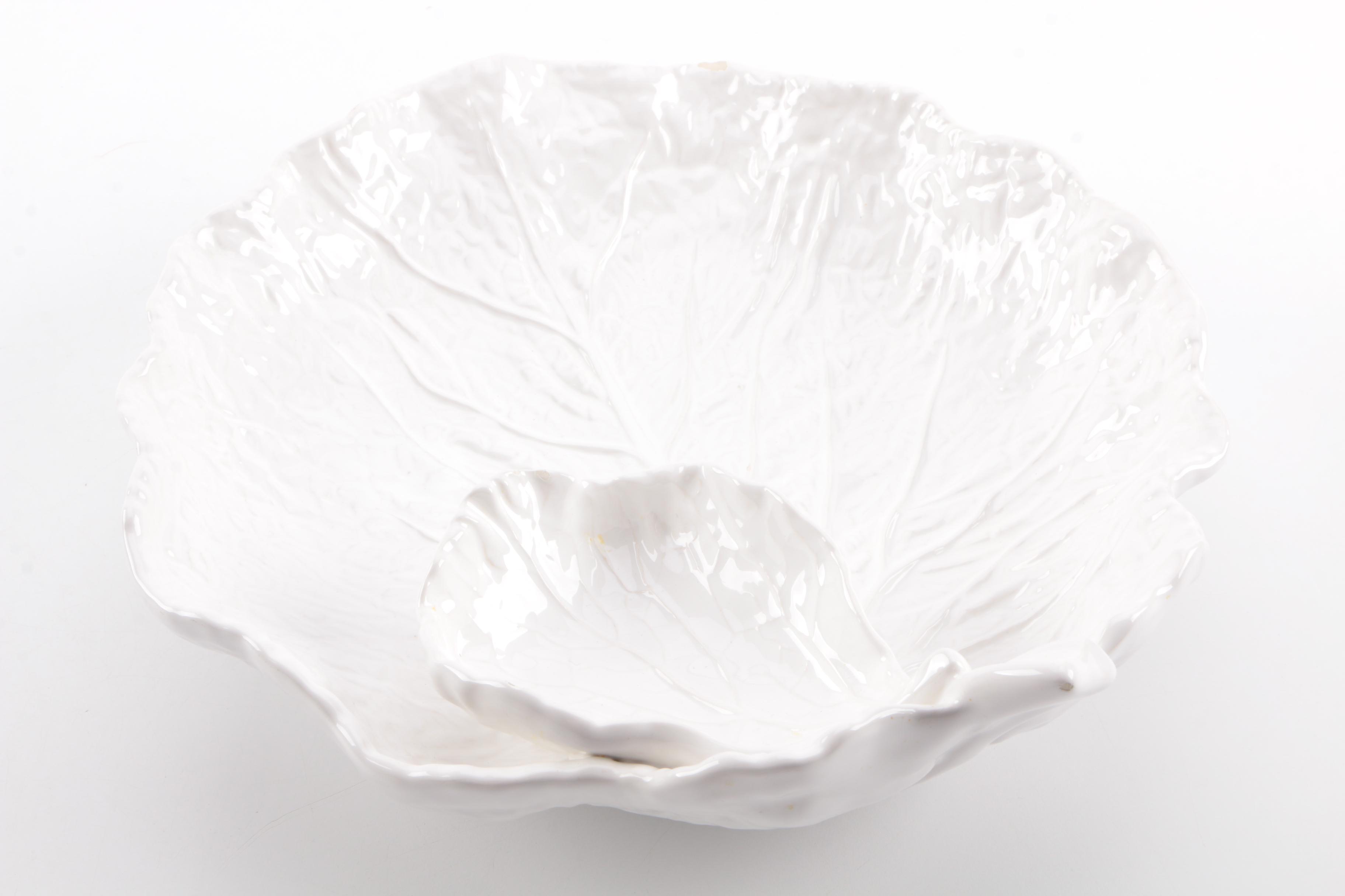 Garden-Themed Ceramic Serveware