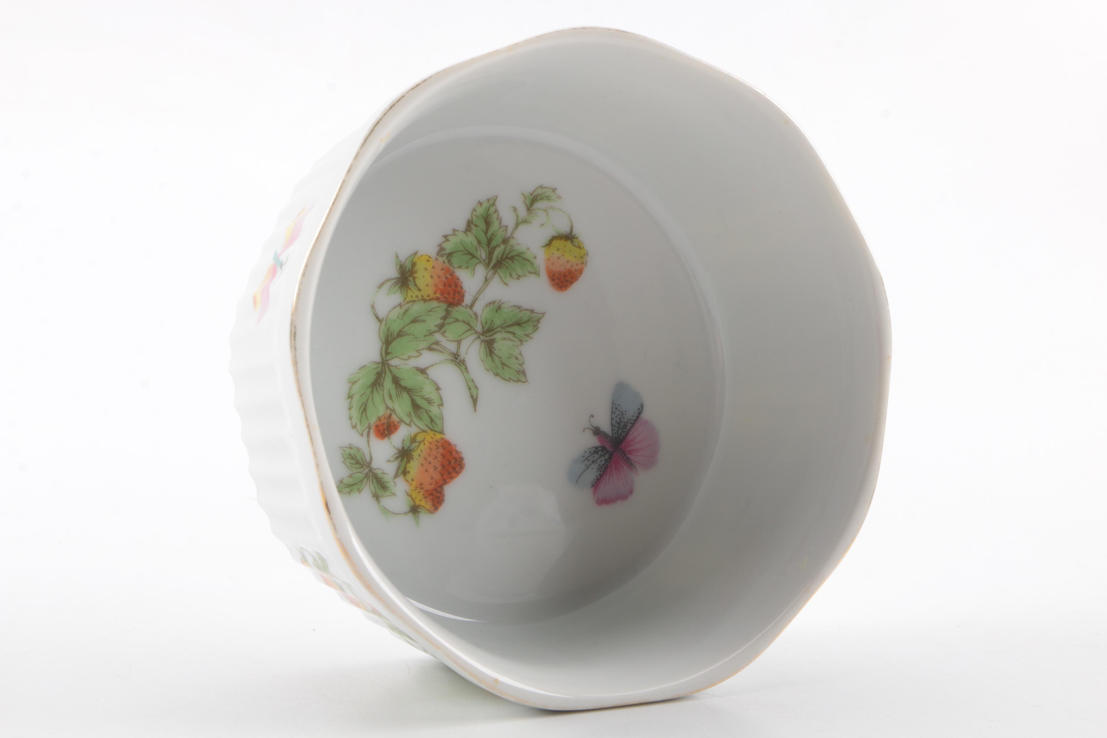Garden-Themed Ceramic Serveware