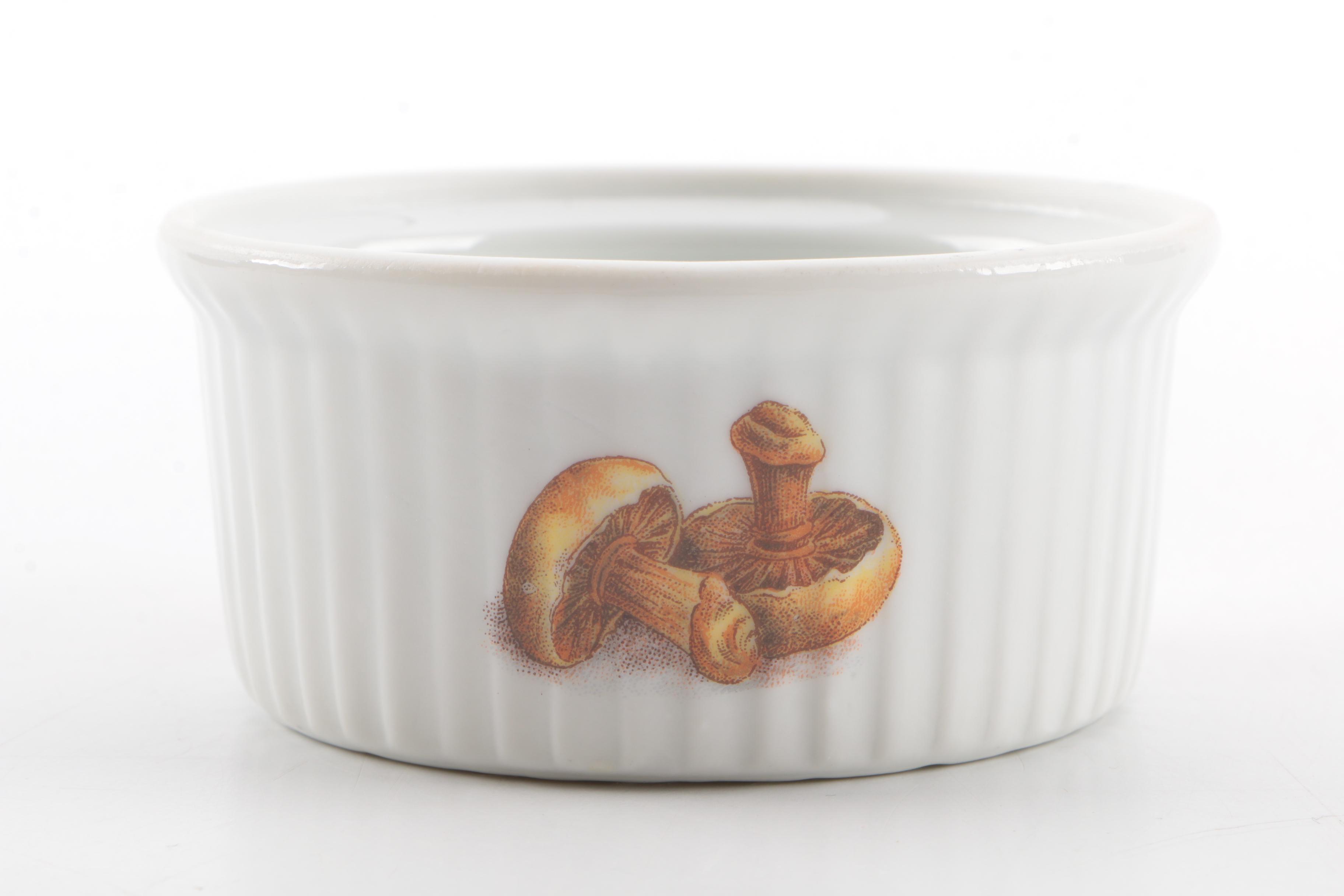 Garden-Themed Ceramic Serveware