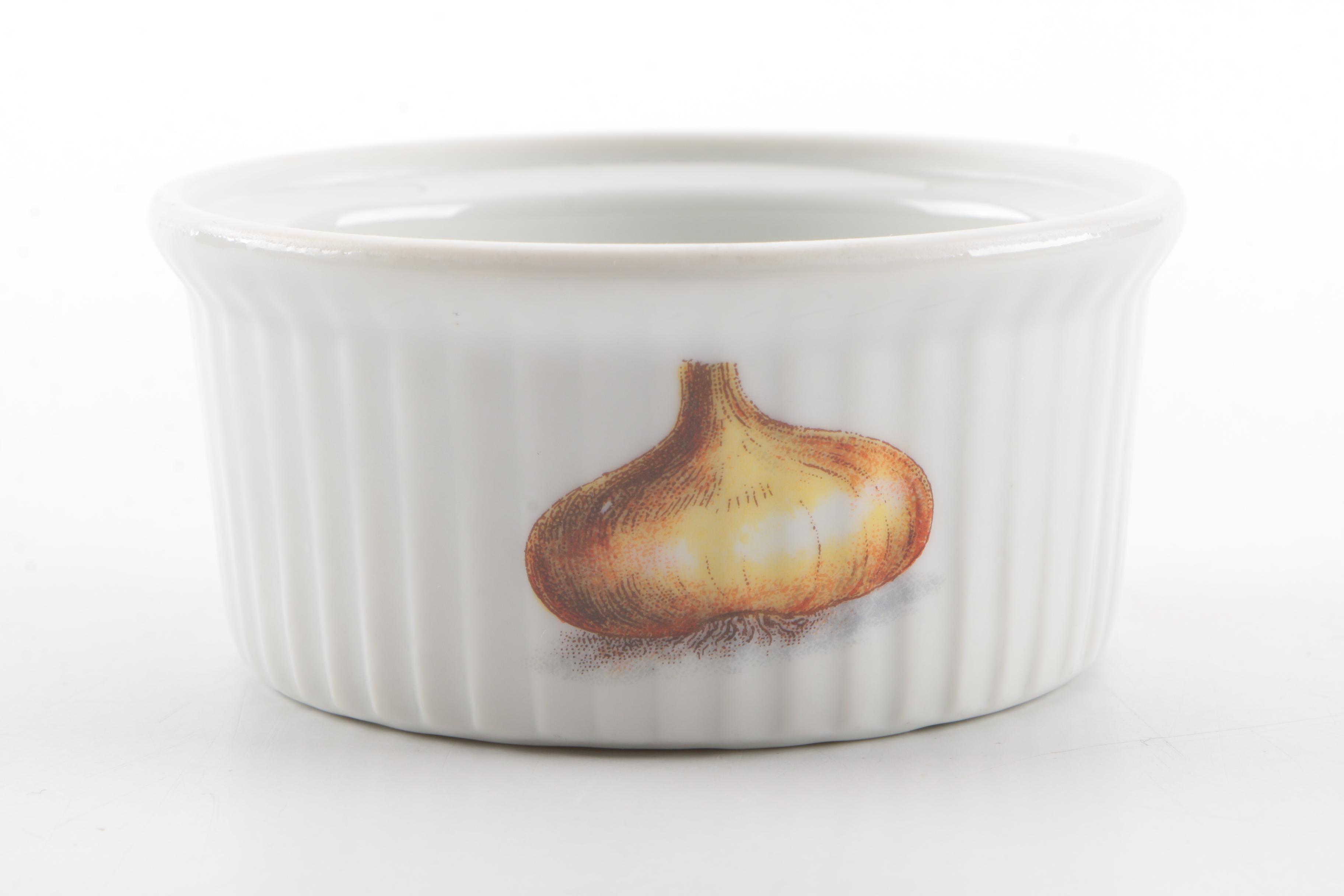 Garden-Themed Ceramic Serveware