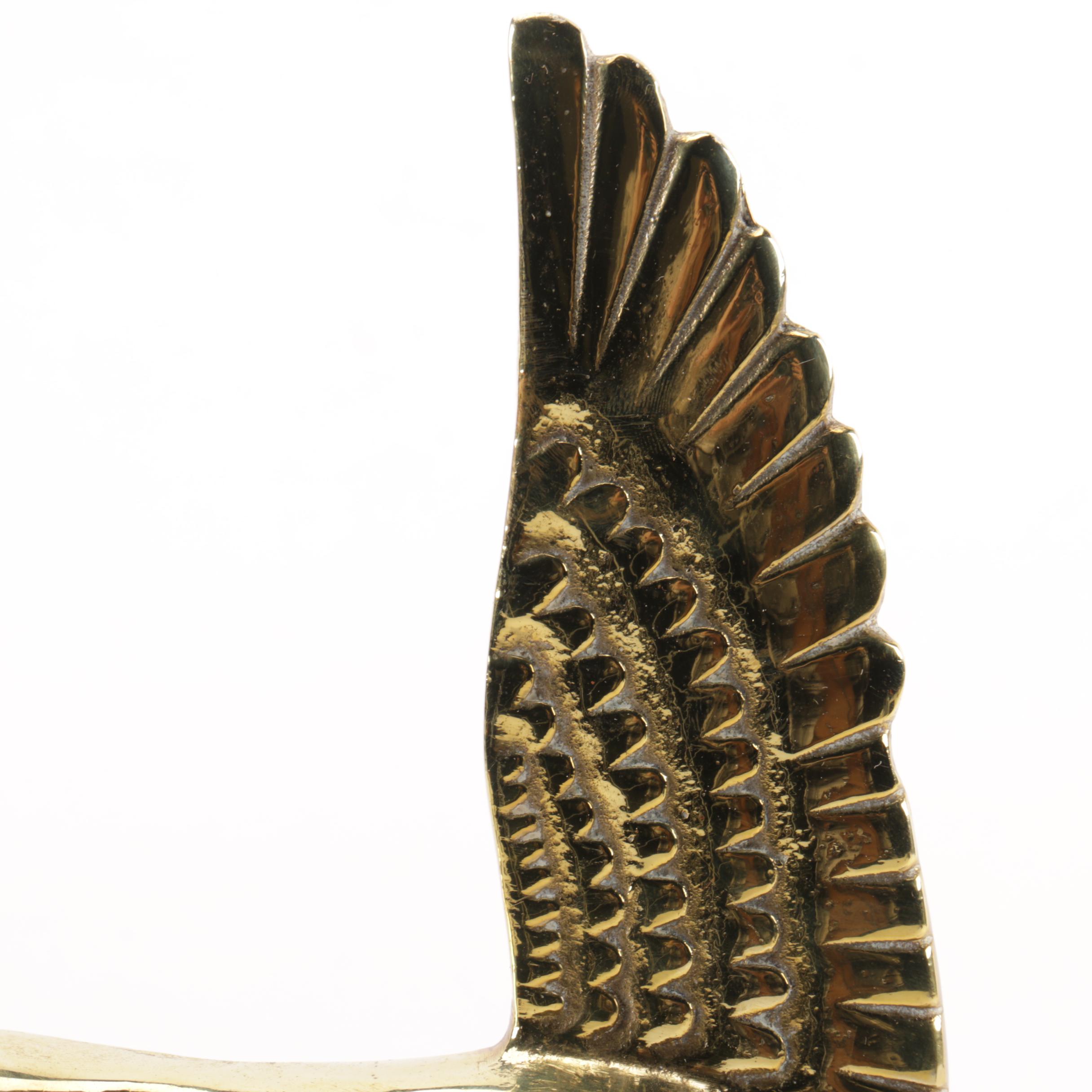 Brass Duck Bookends