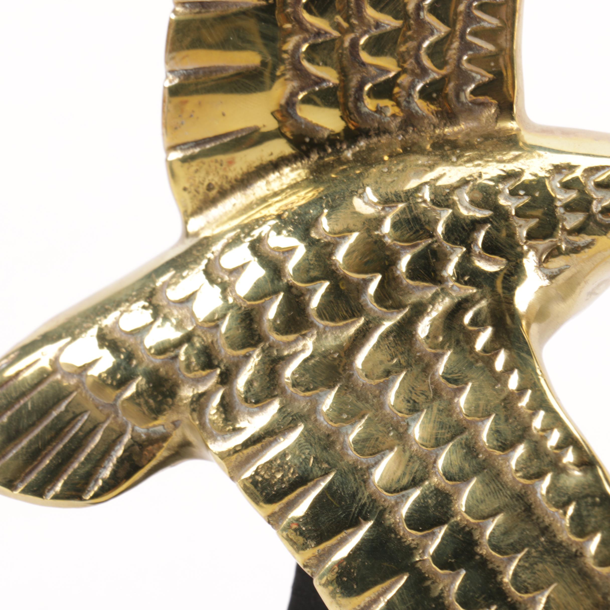 Brass Duck Bookends