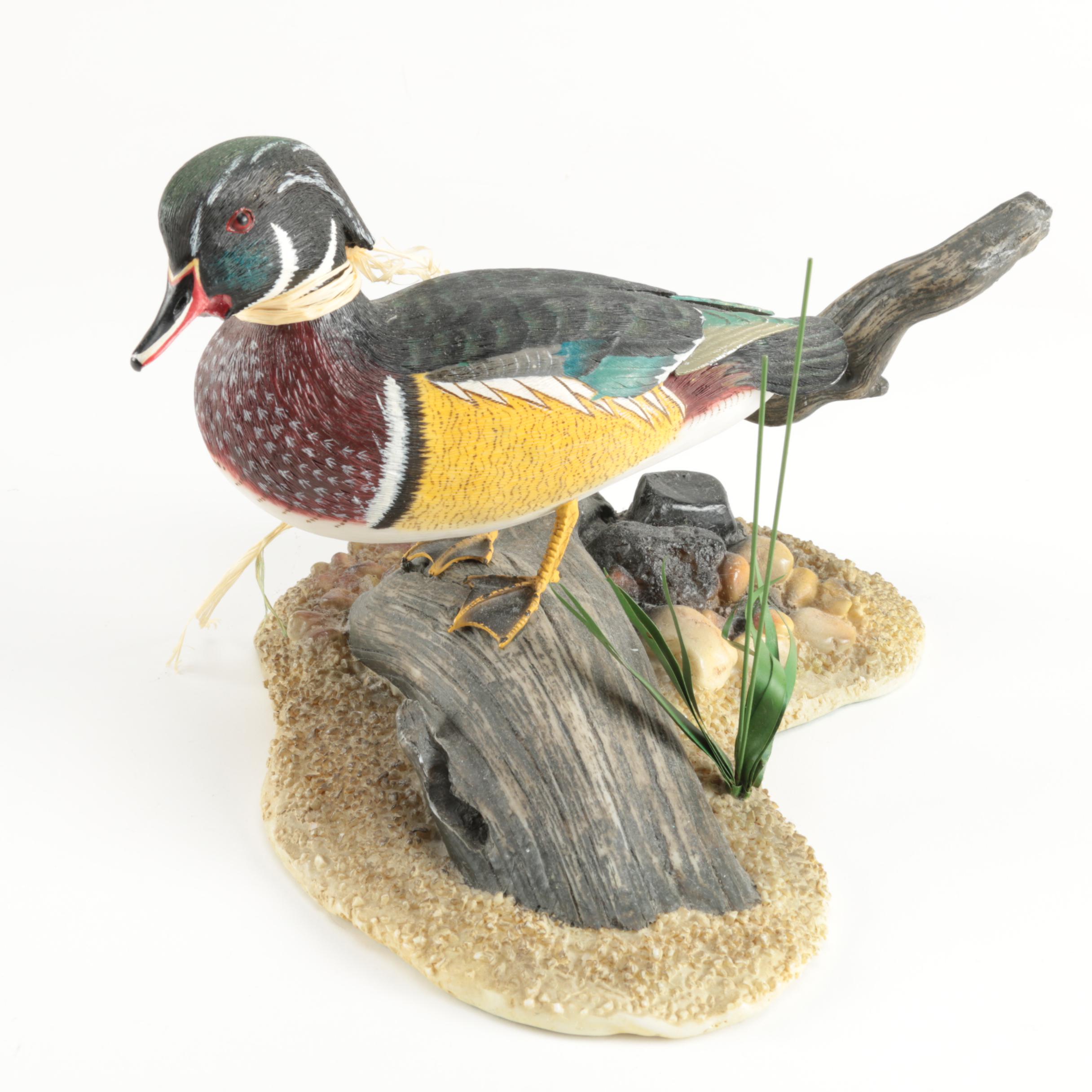 "Collector's Society" Ceramic Figurine Of A Drake Wood Duck