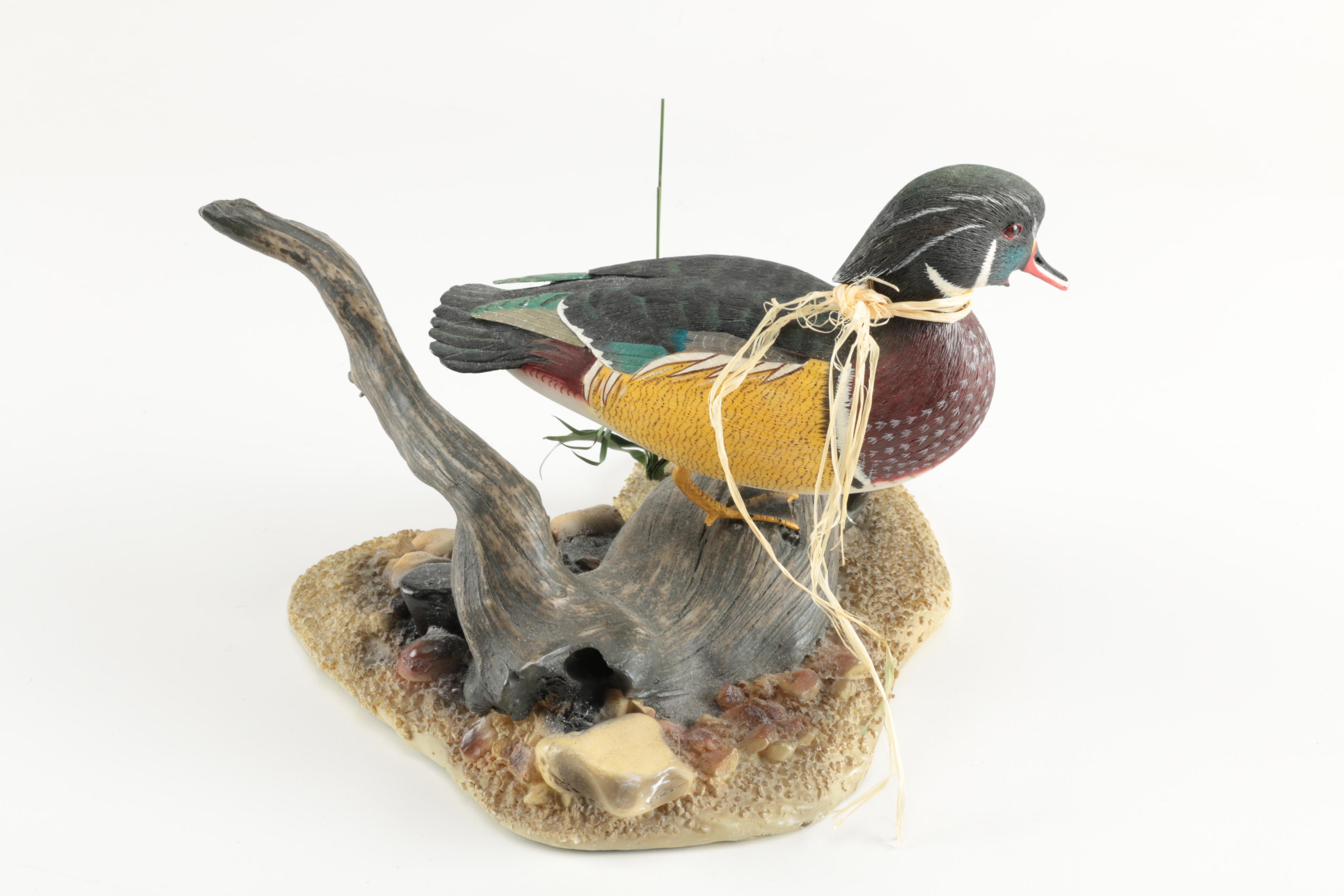 "Collector's Society" Ceramic Figurine Of A Drake Wood Duck