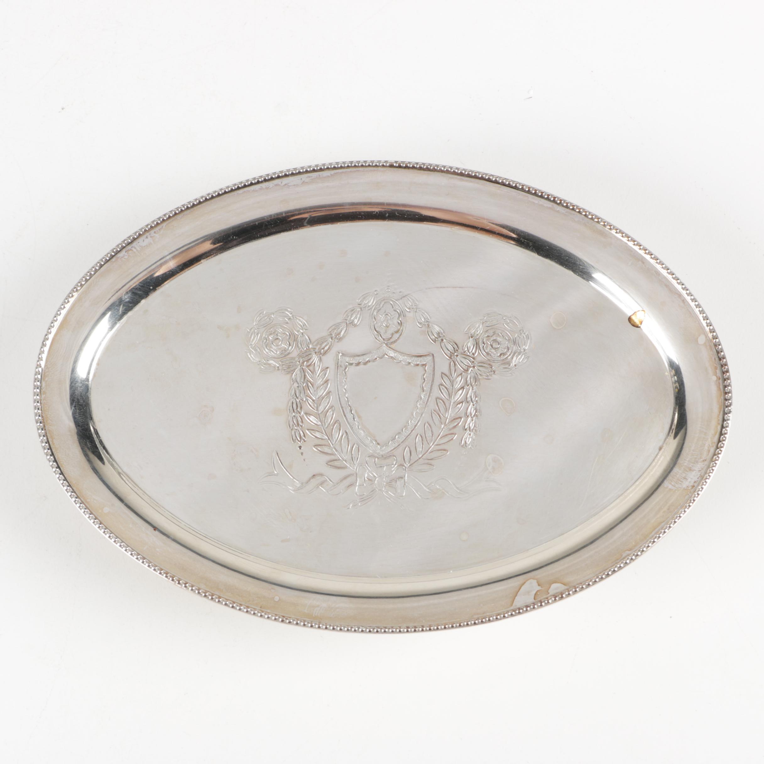 Ellis-Barker Silver Company Salver and Other Silver Plate Servingware