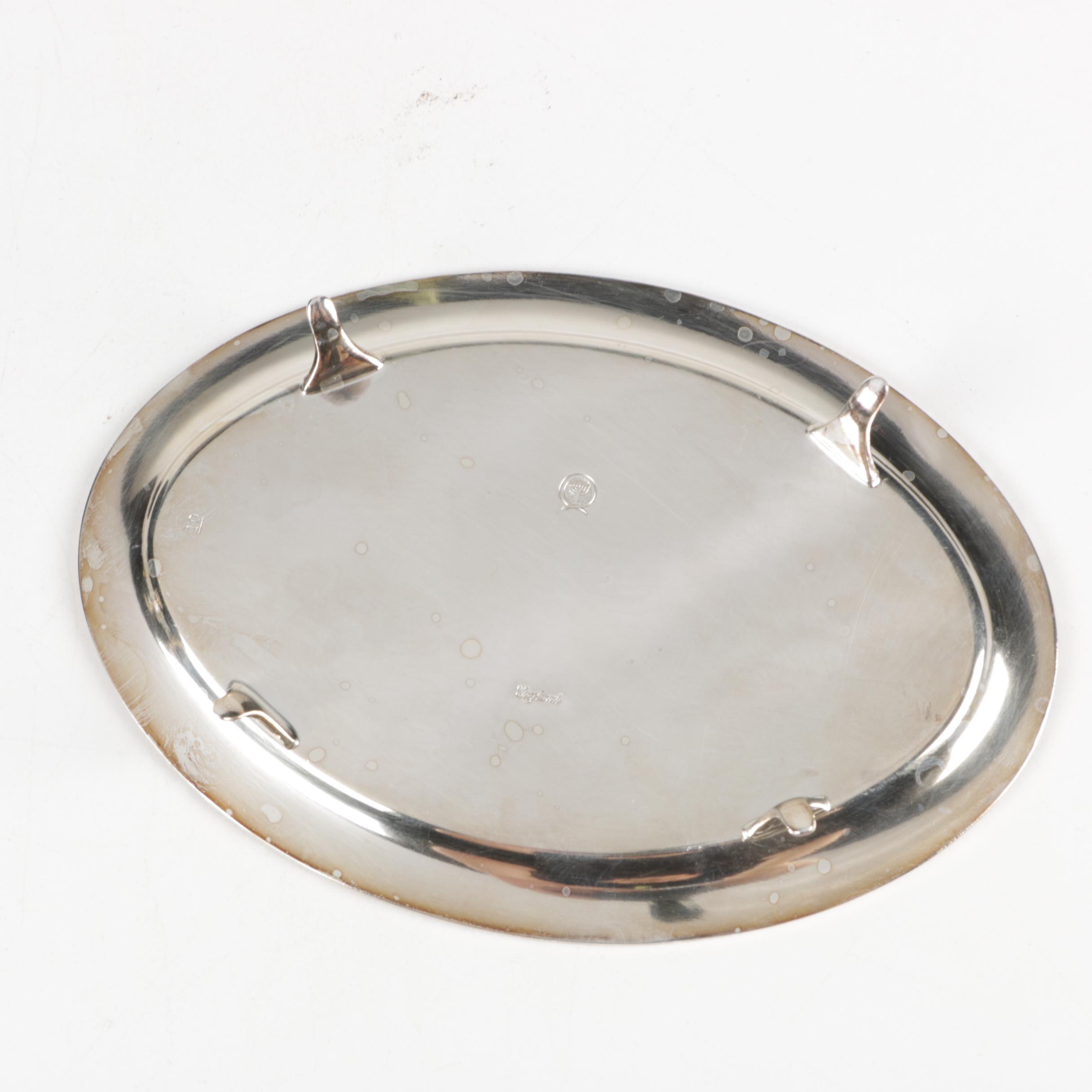 Ellis-Barker Silver Company Salver and Other Silver Plate Servingware