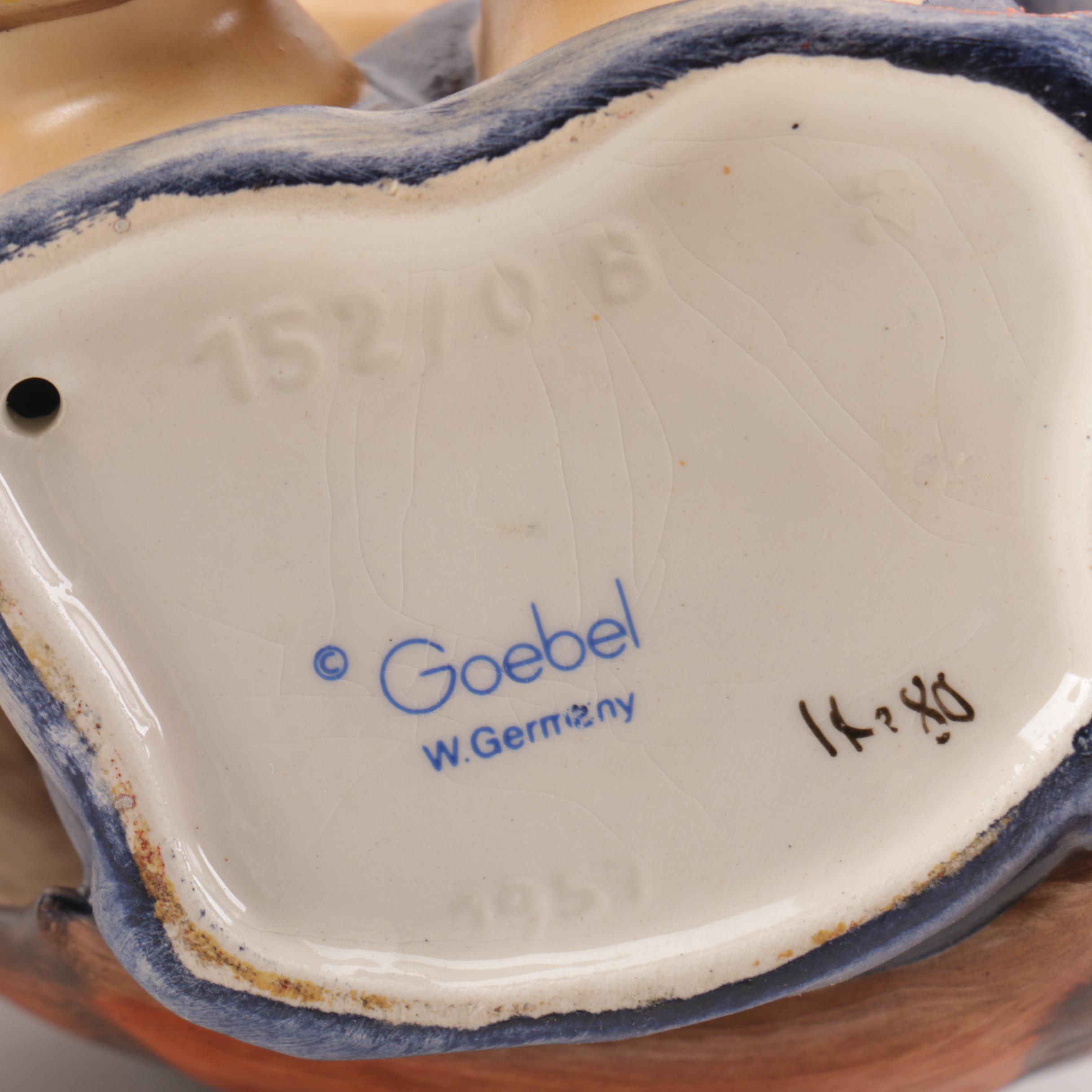 M.I. Hummel "Umbrella Girl" and "Umbrella Boy" Figurines