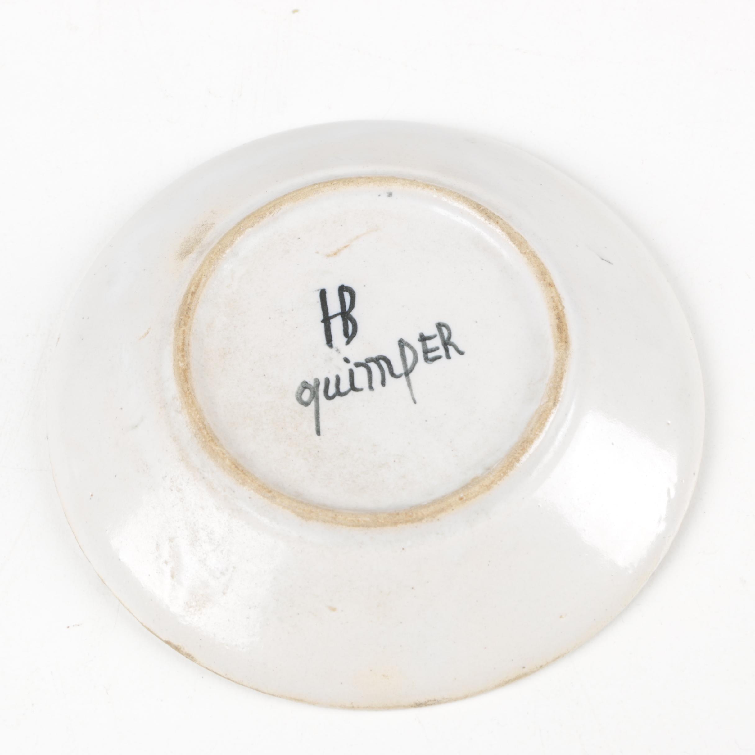 Henriot Quimper Faïence Miniature Pottery