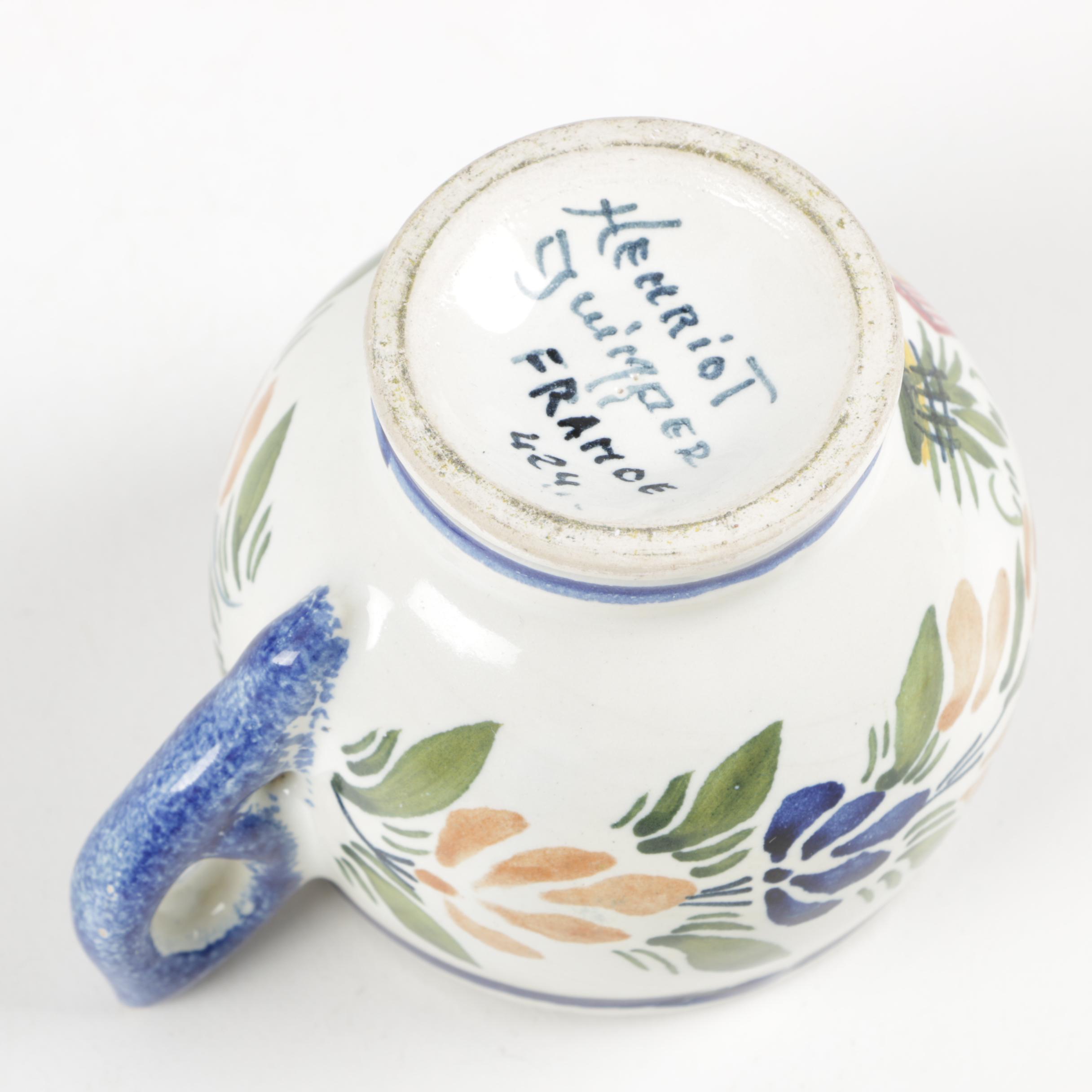 Henriot Quimper Faïence Miniature Pottery