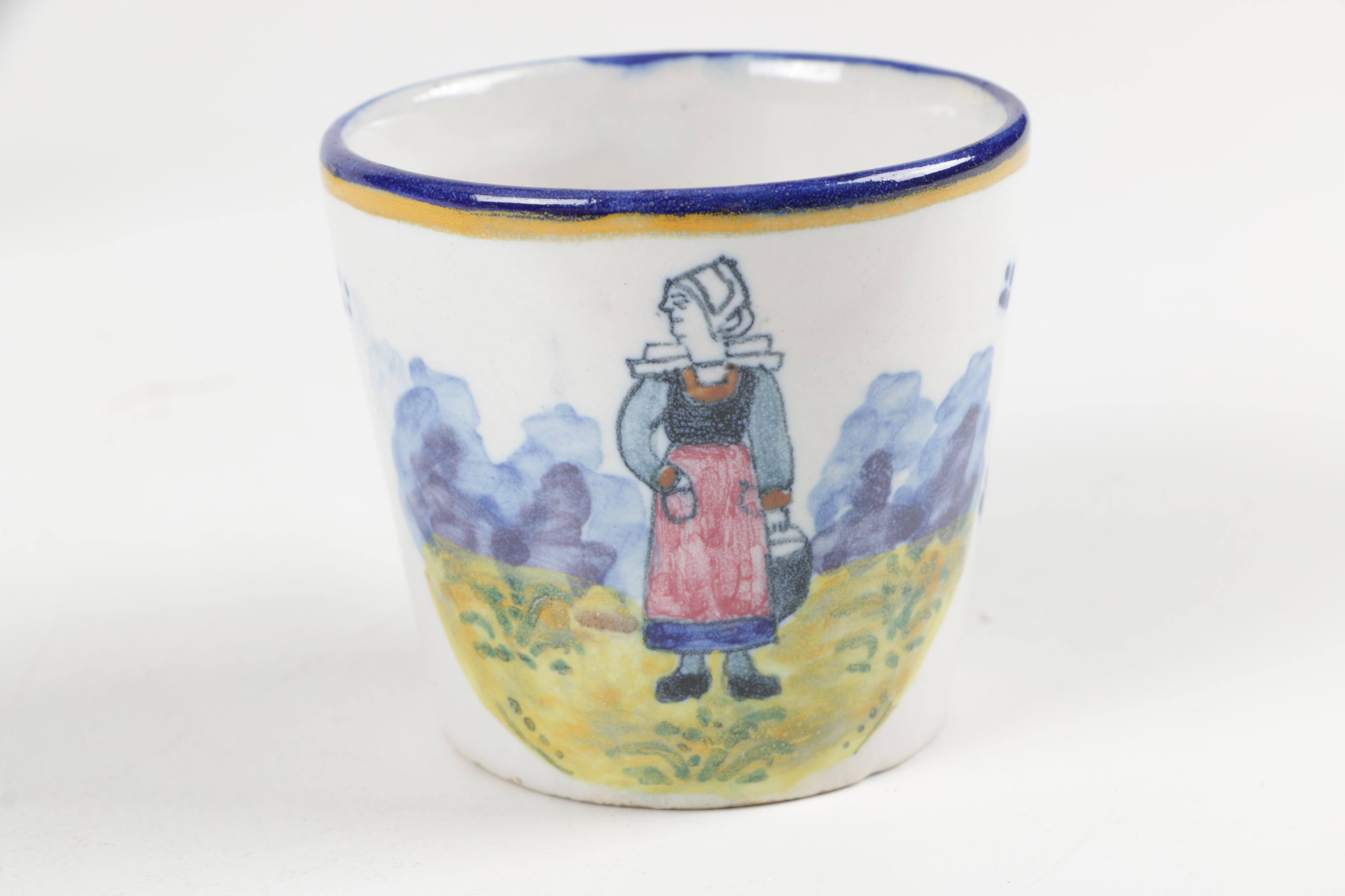 Henriot Quimper Faïence Miniature Pottery