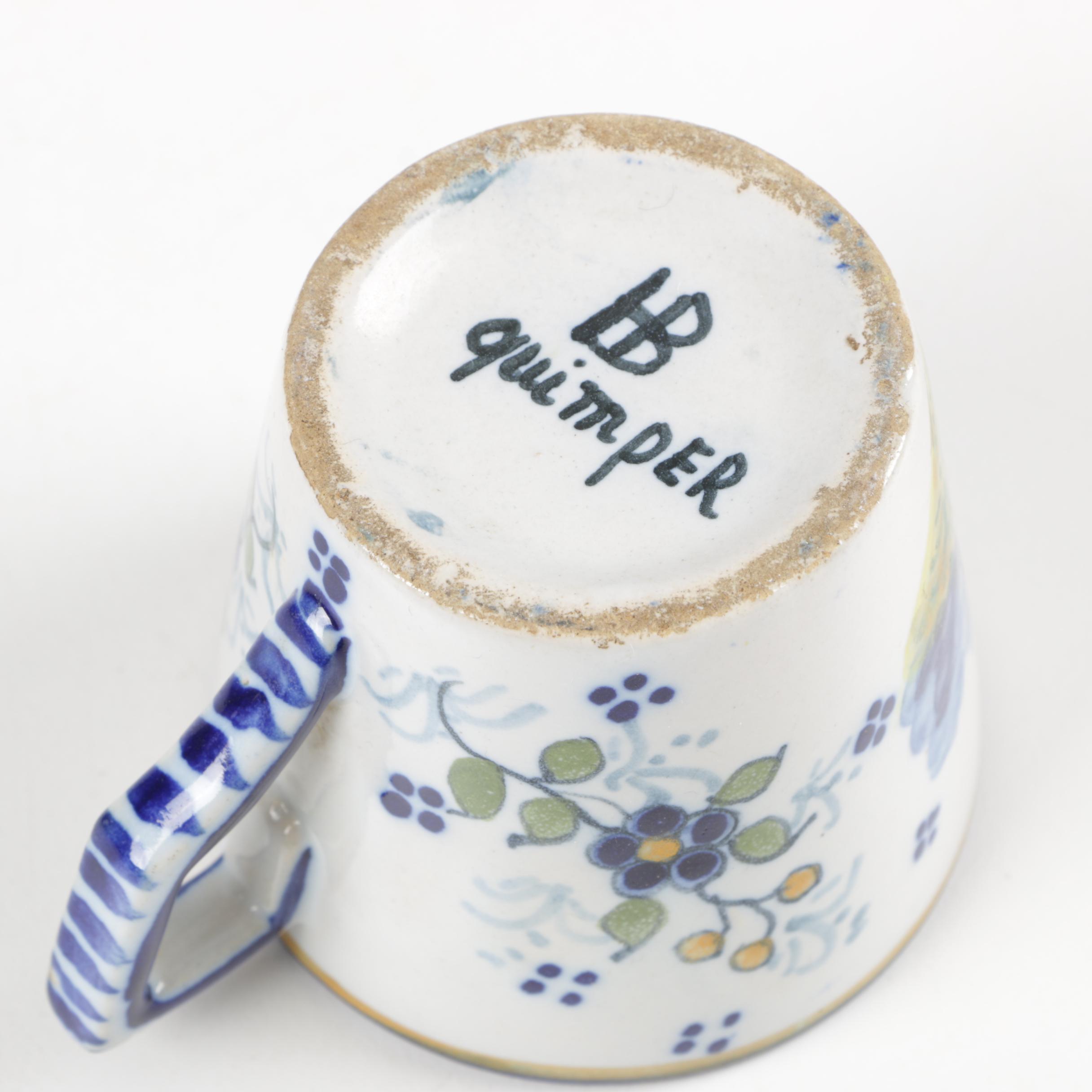 Henriot Quimper Faïence Miniature Pottery