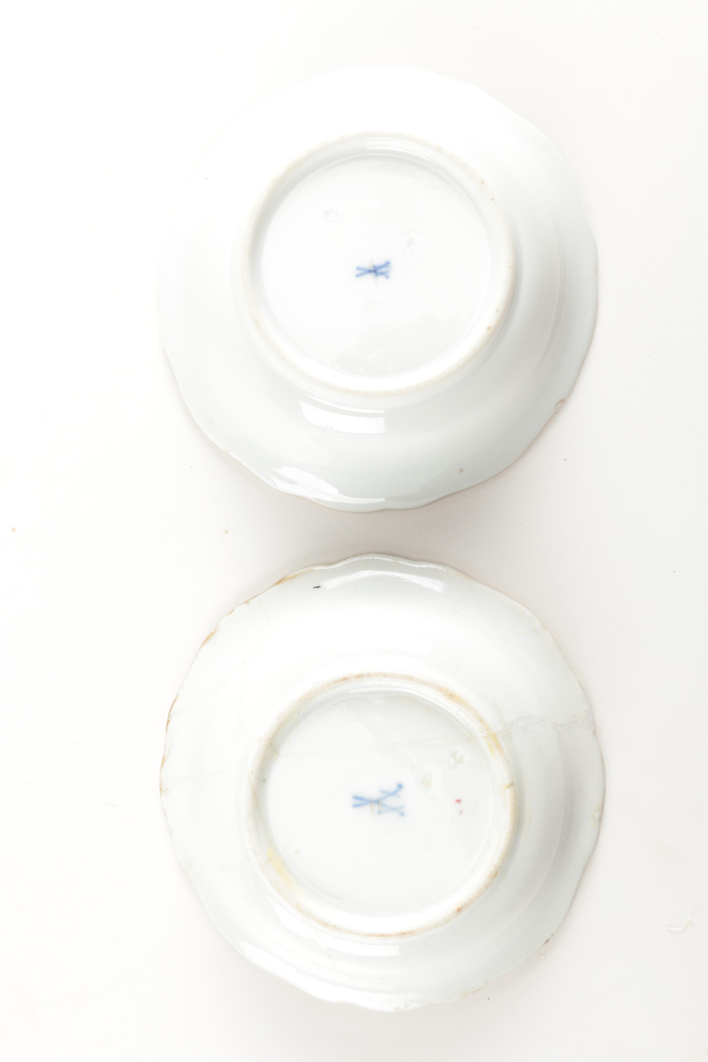 Antique Hand-Painted Dresden Porcelain including Helena Wolfsohn and Meissen