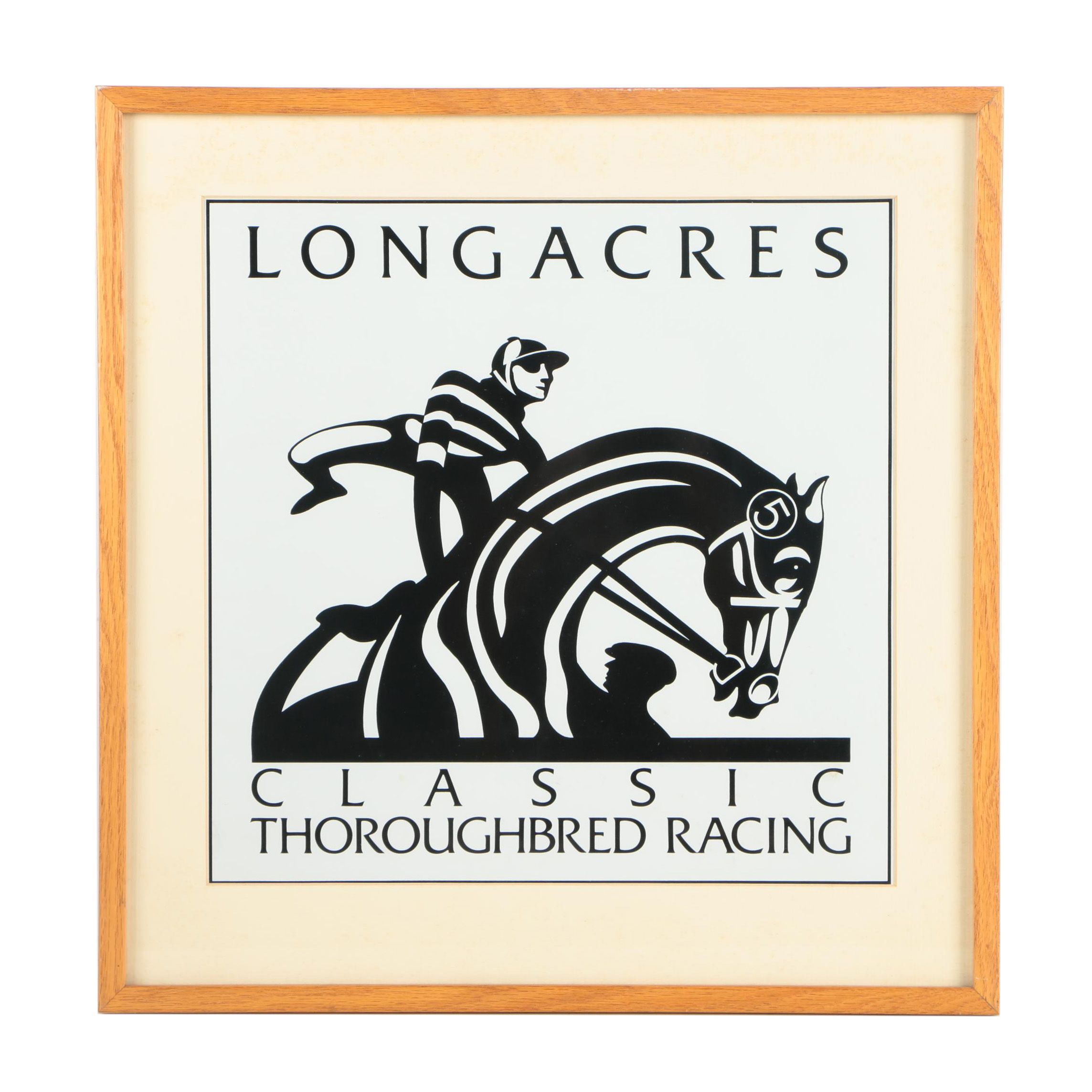 Longacres Classic Thoroughbred Racing Poster on Paper