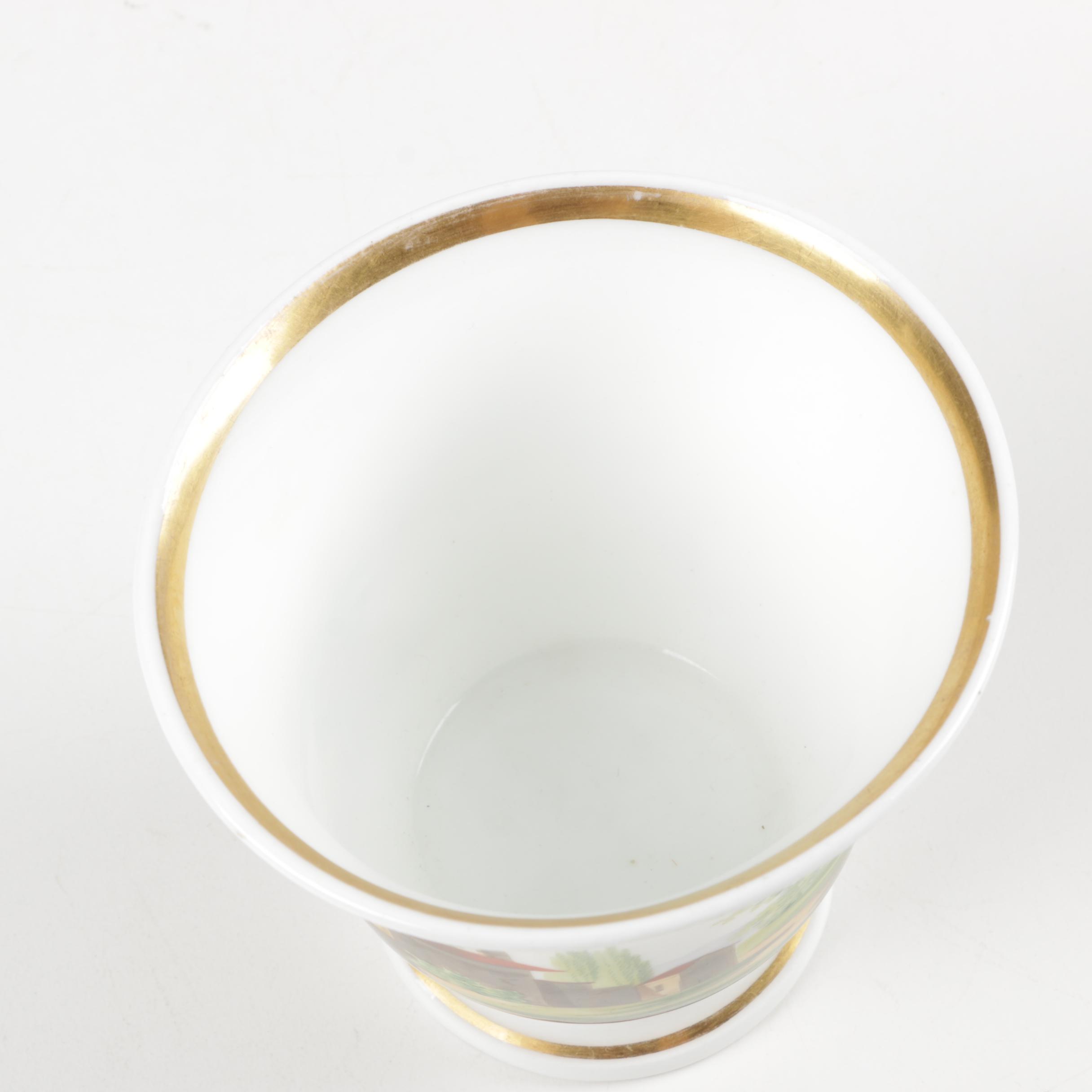 Antique English and Continental Hand-Painted Porcelain
