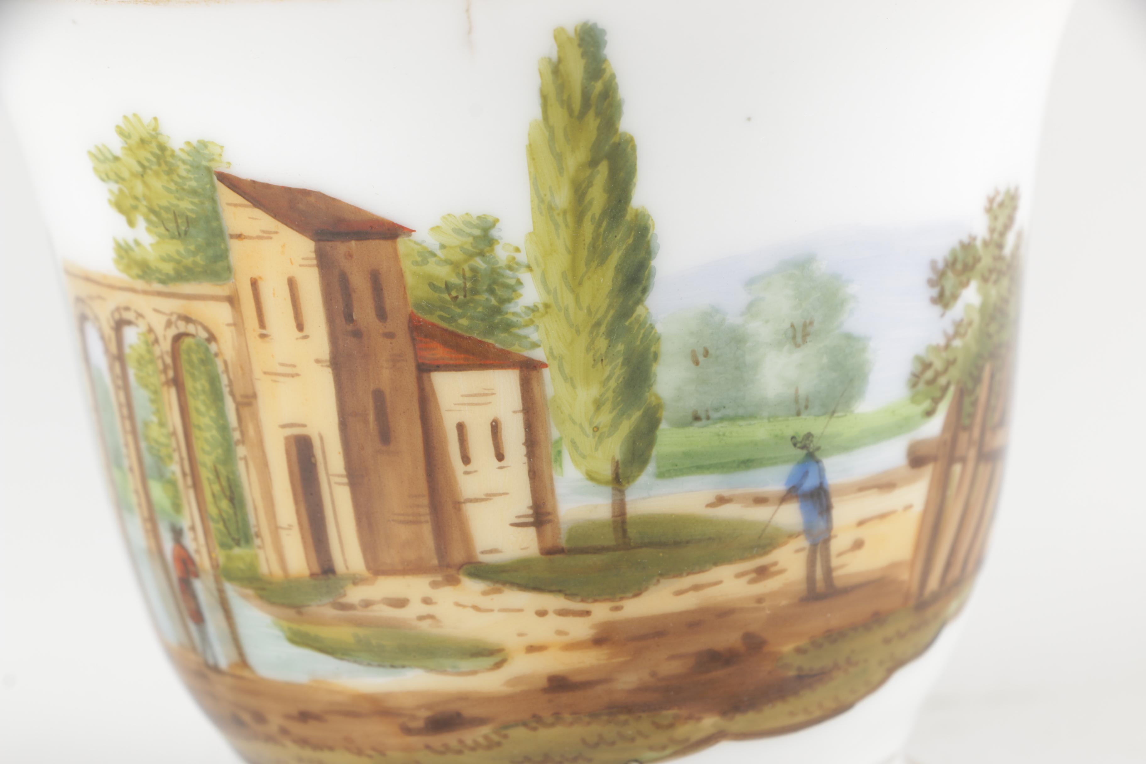 Antique English and Continental Hand-Painted Porcelain