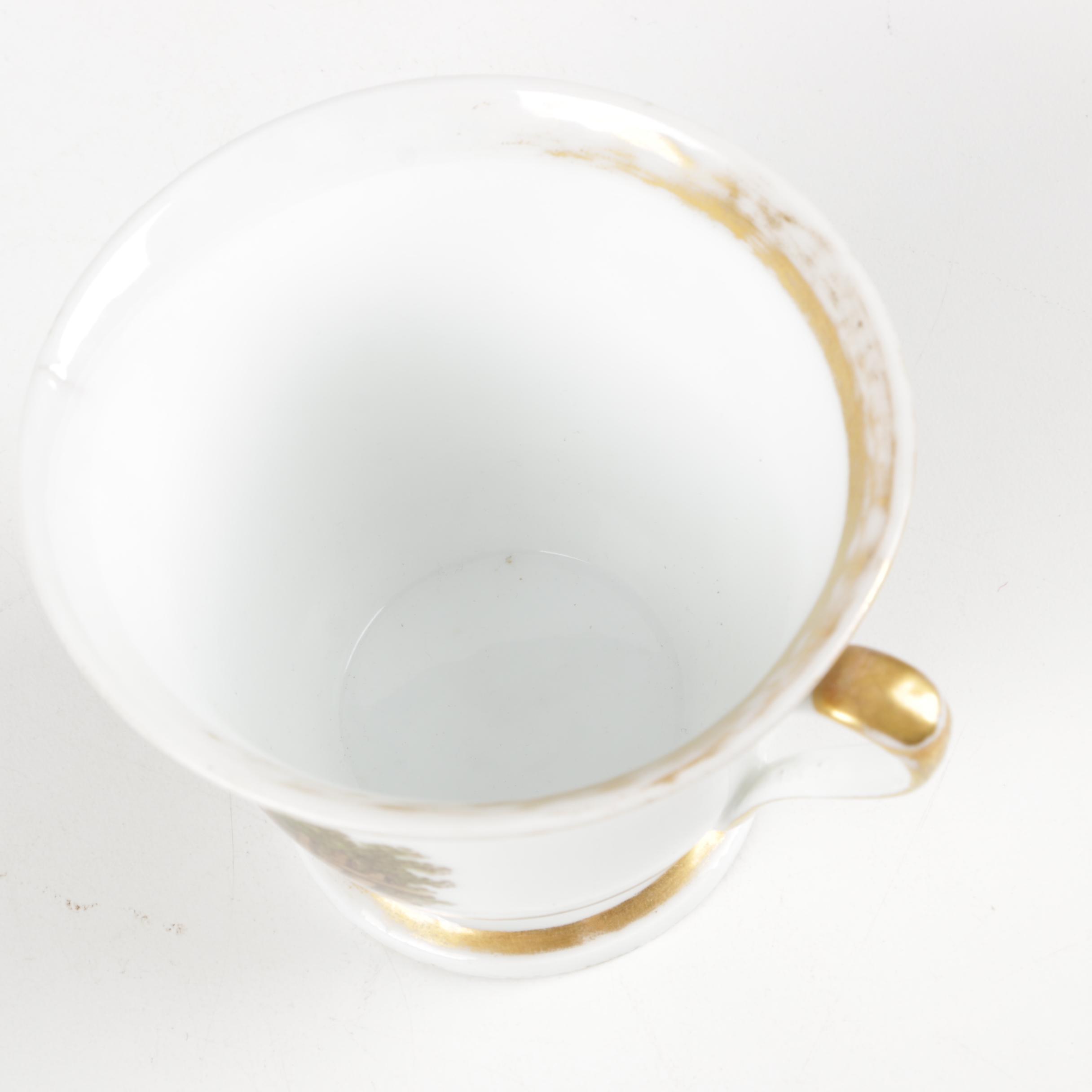 Antique English and Continental Hand-Painted Porcelain