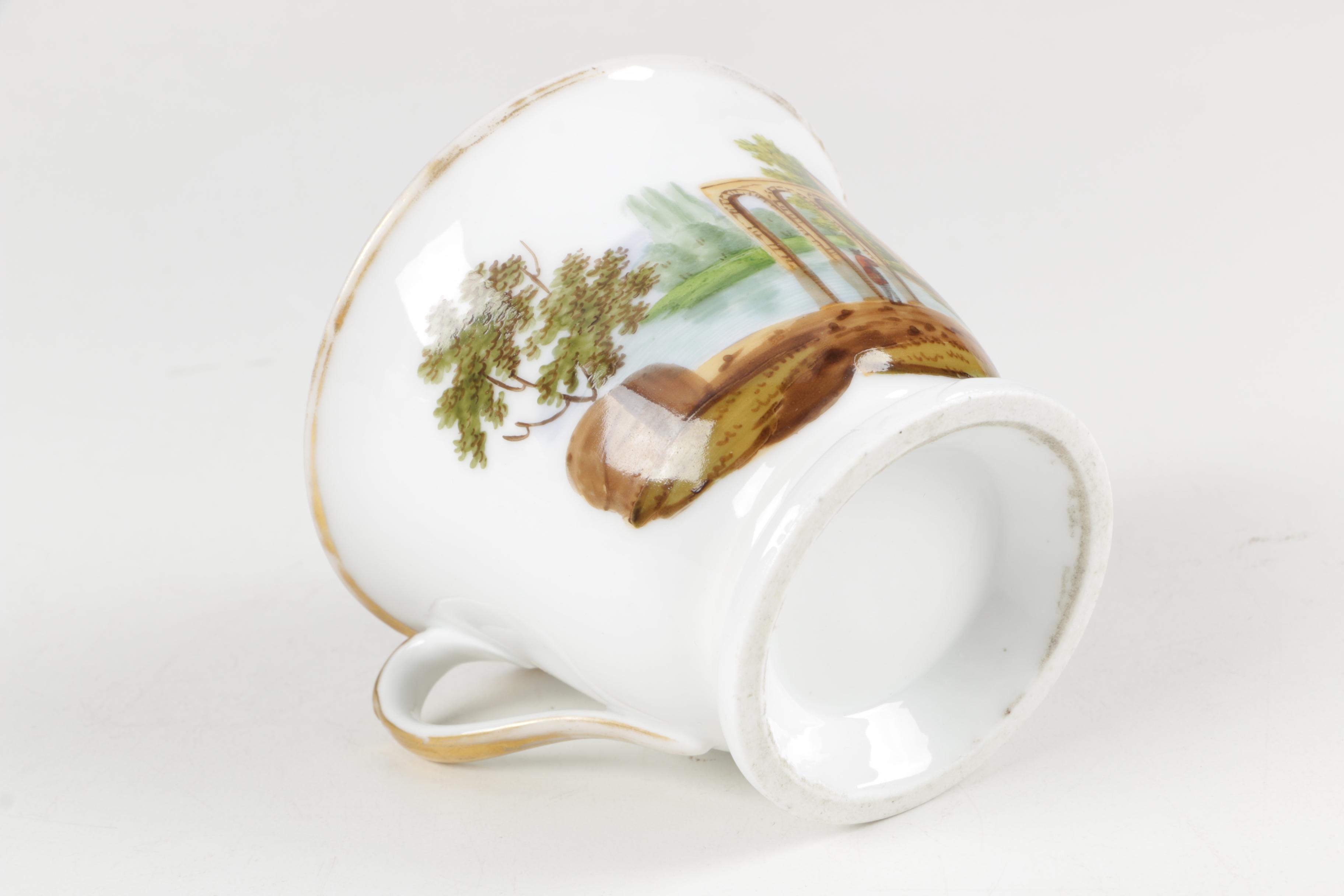 Antique English and Continental Hand-Painted Porcelain