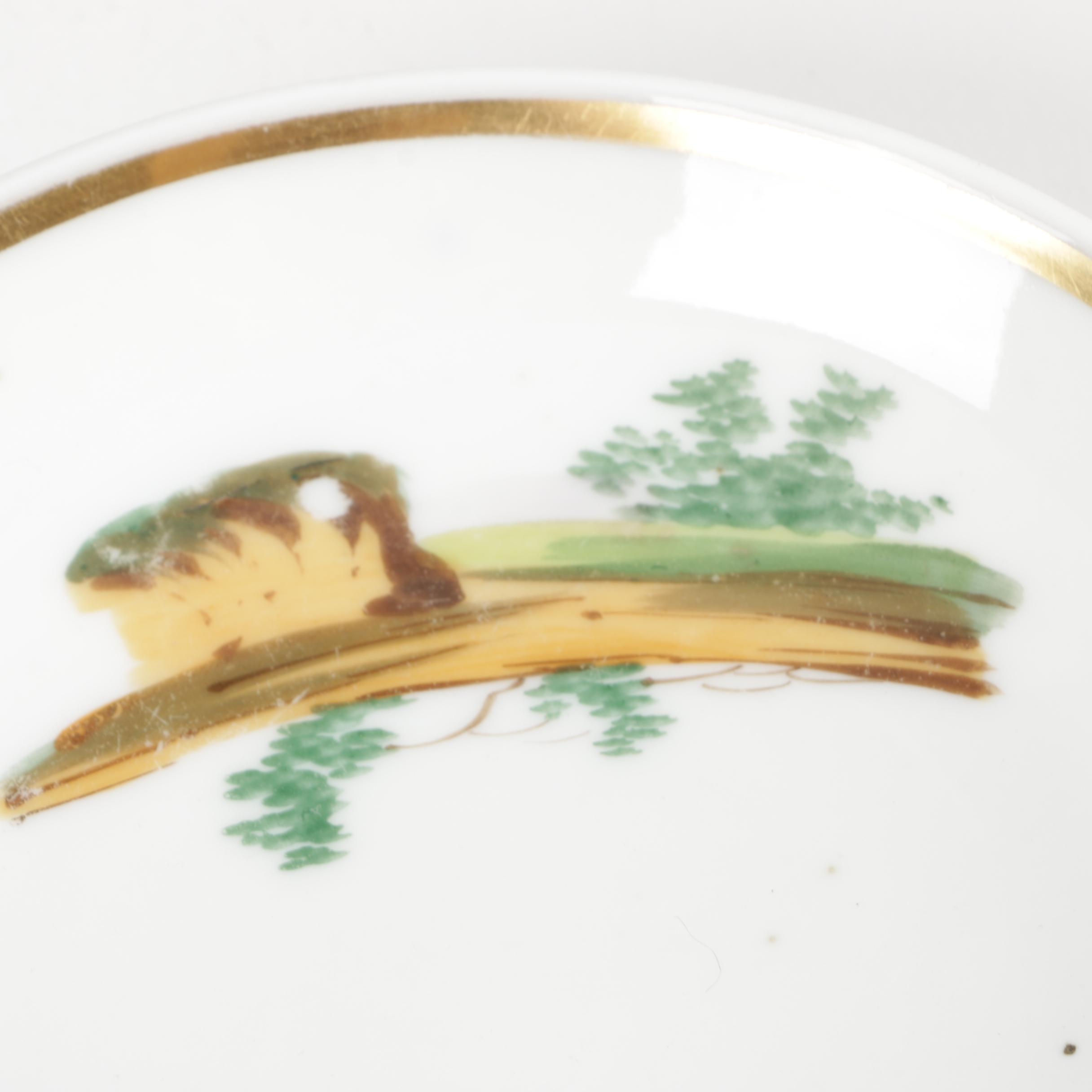 Antique English and Continental Hand-Painted Porcelain