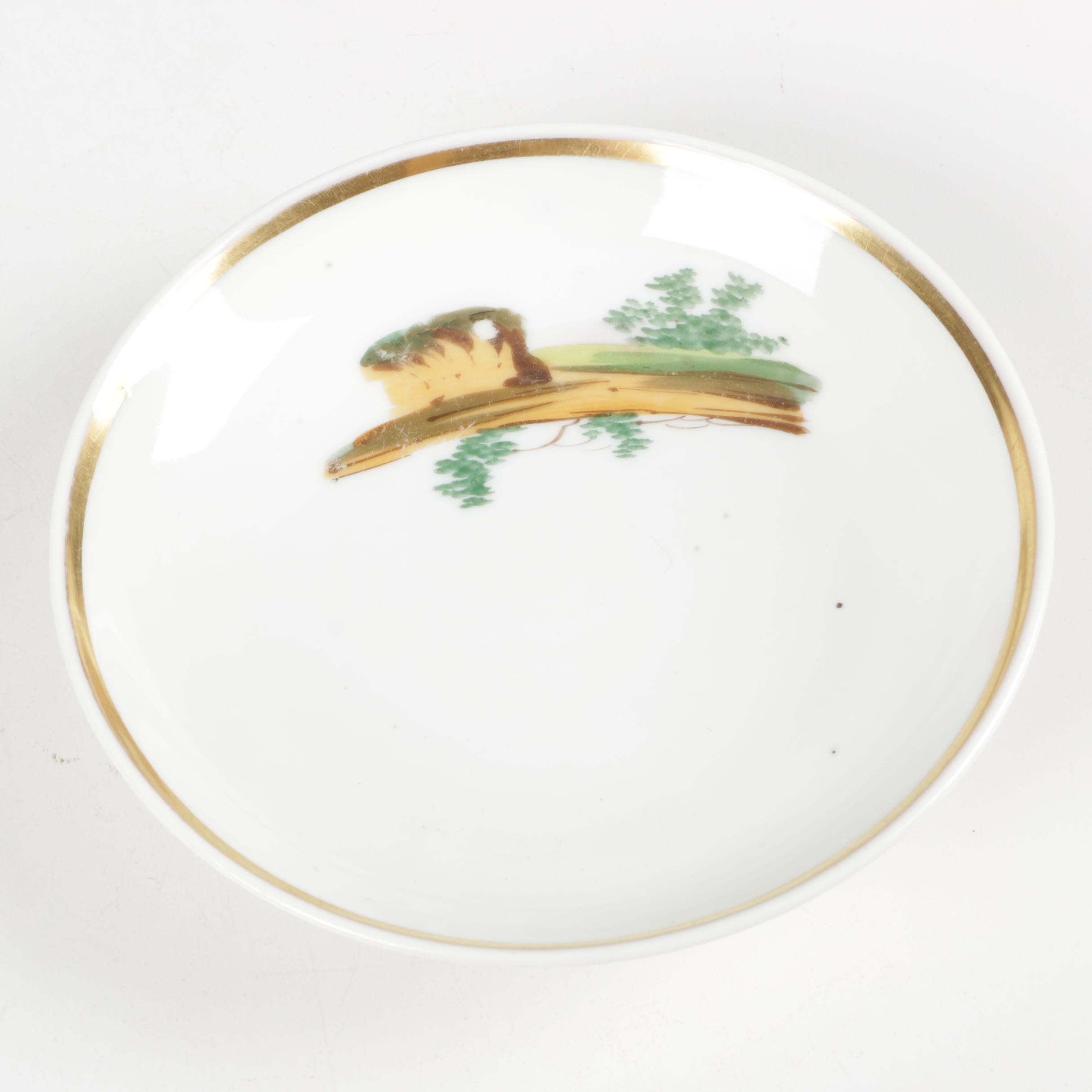 Antique English and Continental Hand-Painted Porcelain