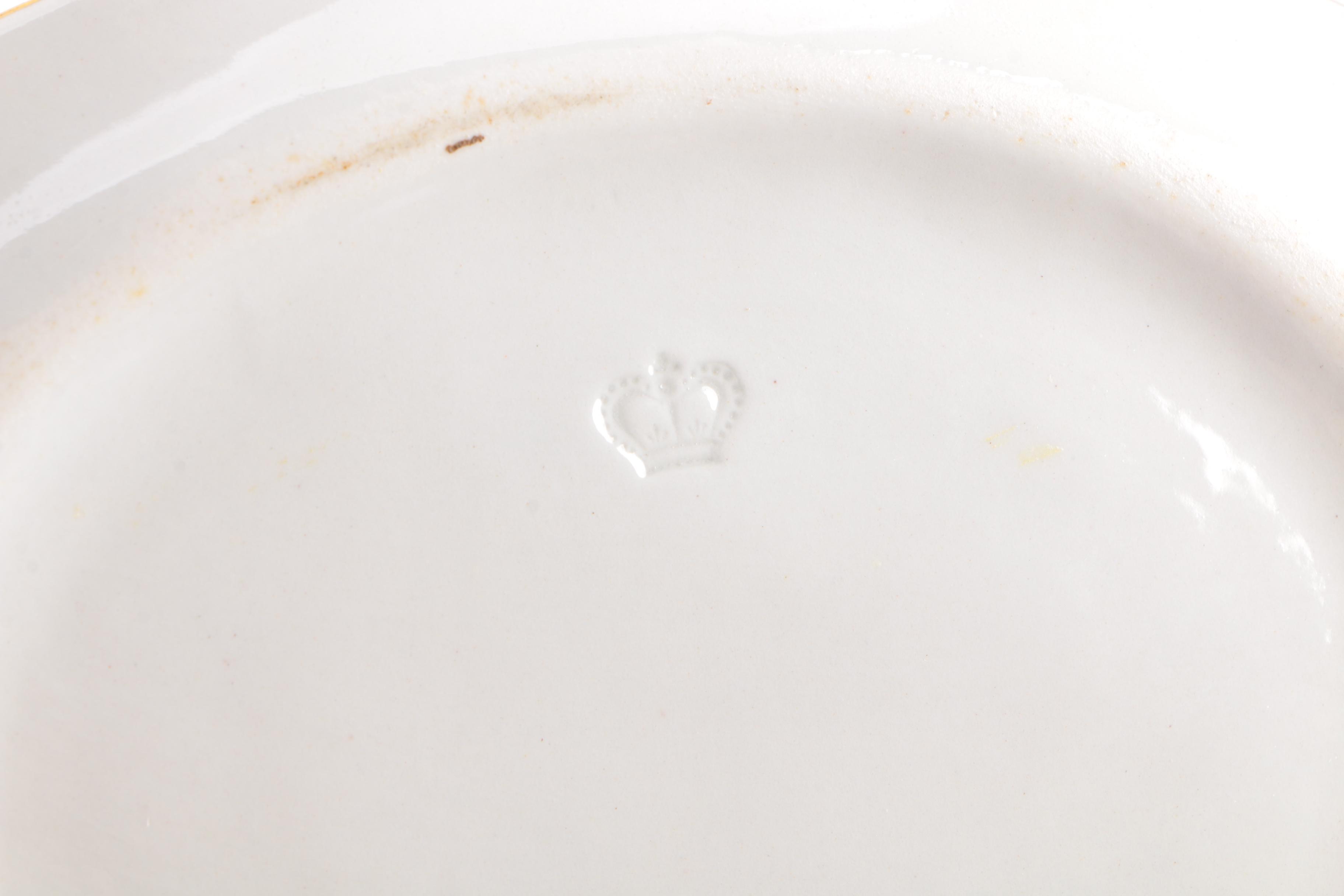 Antique English Porcelain including Bar, Flight and Bar Teapot