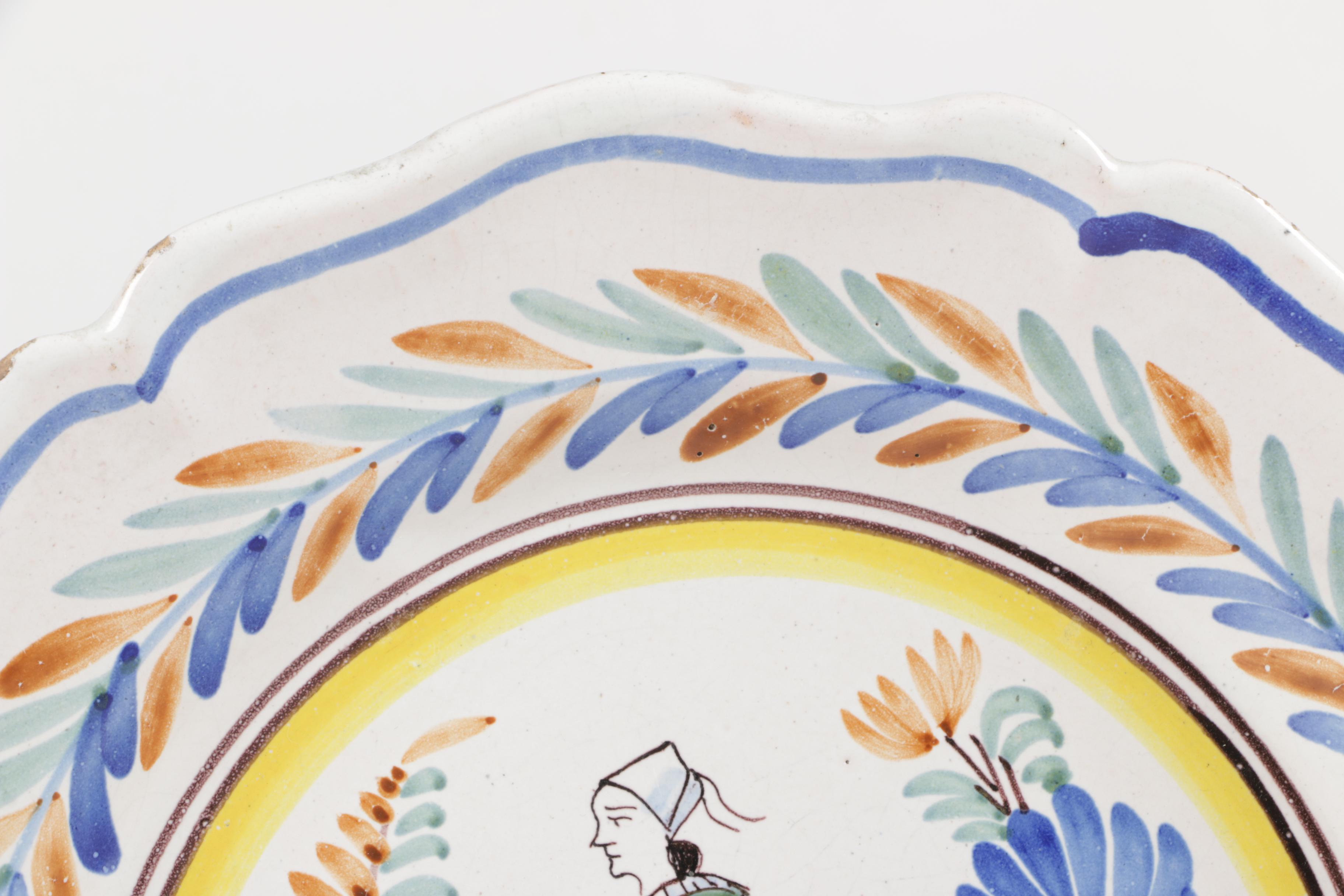 Henriot Quimper Faïence Plates