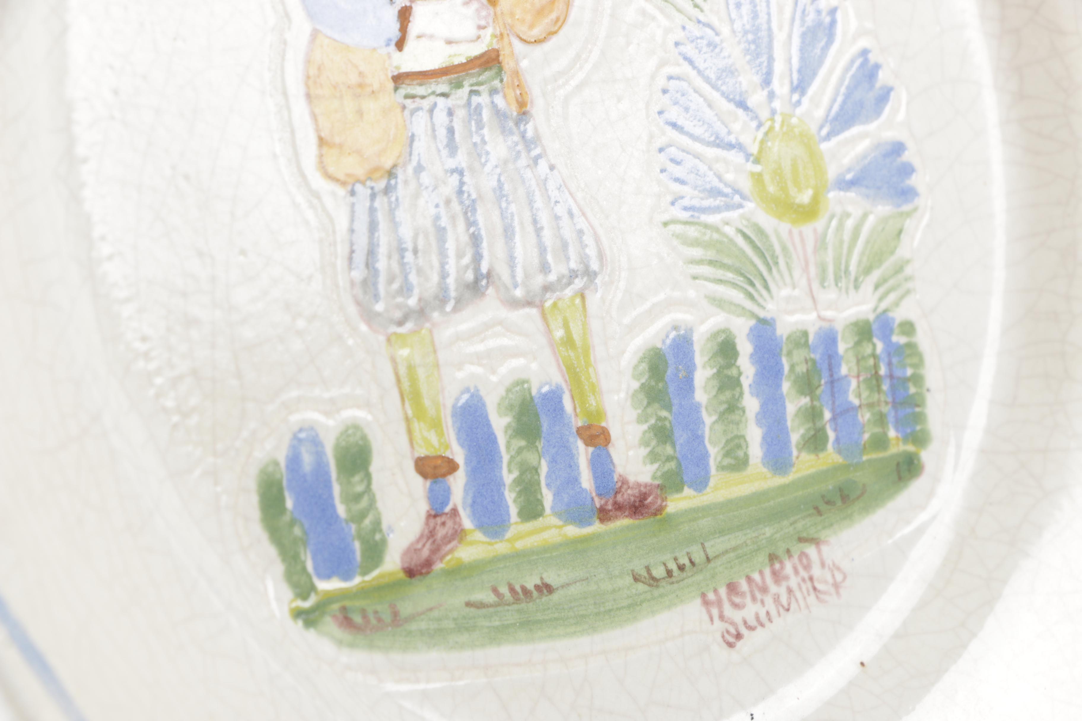 Henriot Quimper Faïence Plates