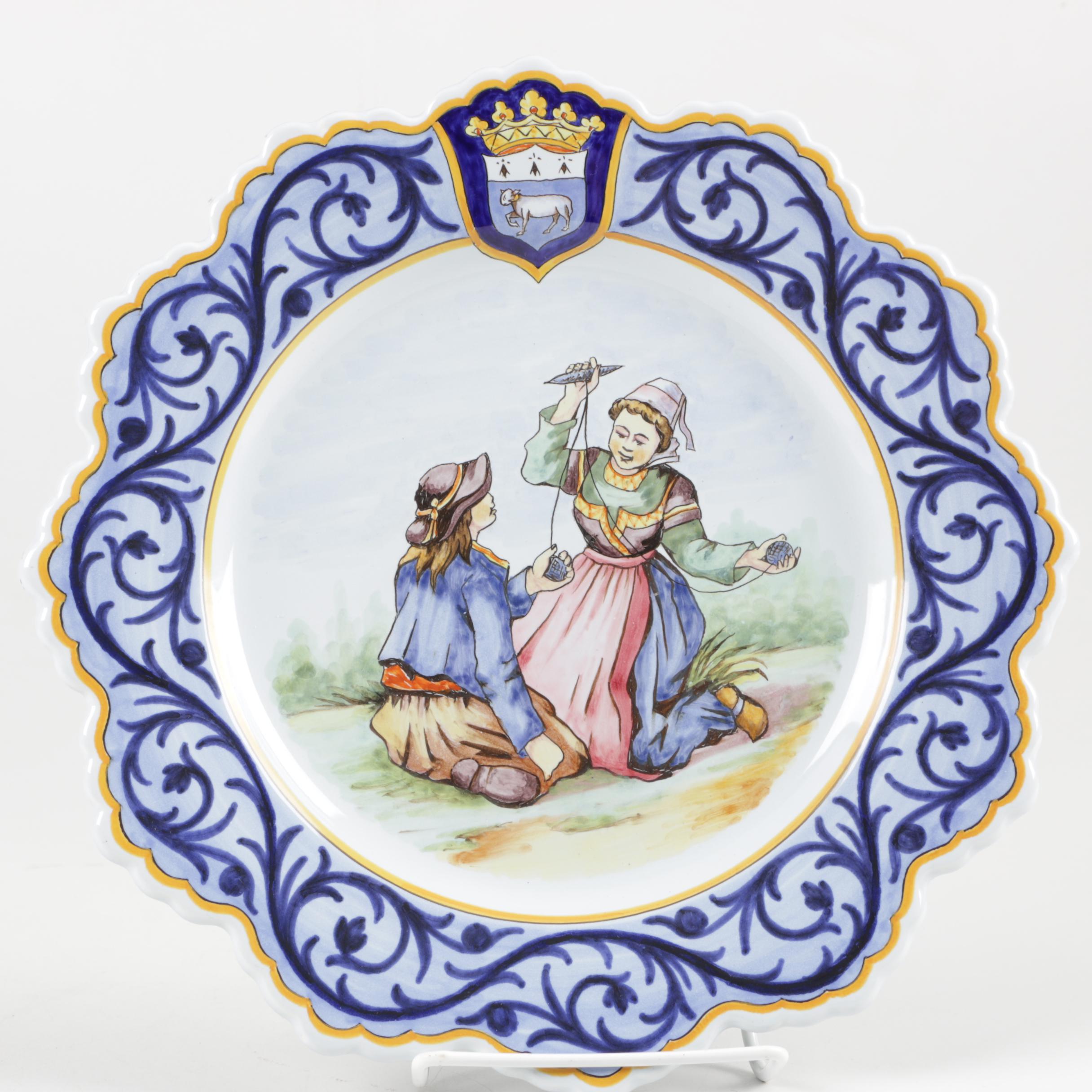 Henriot Quimper Faïence Plates