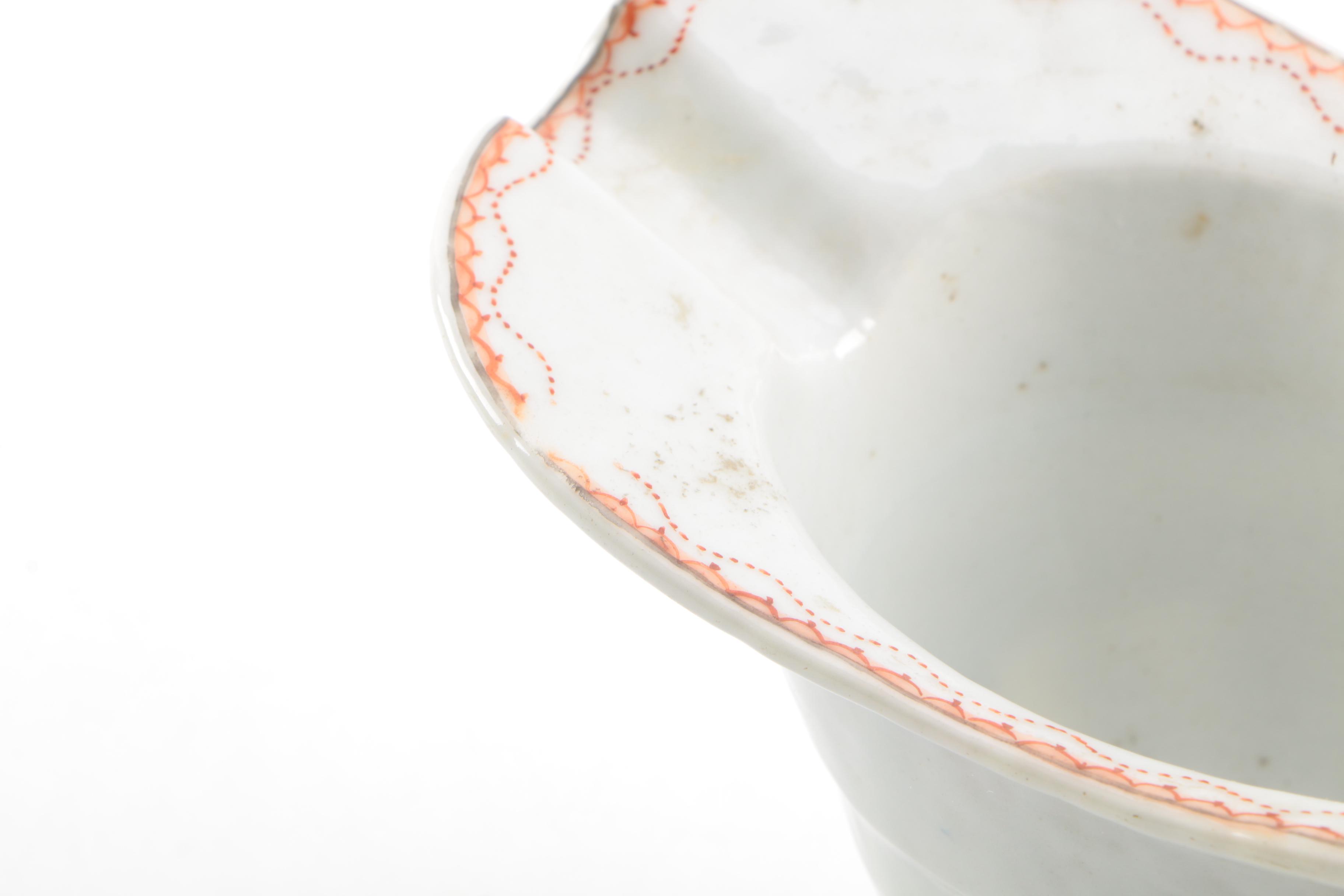 Porcelain Tableware Including Chinese Export