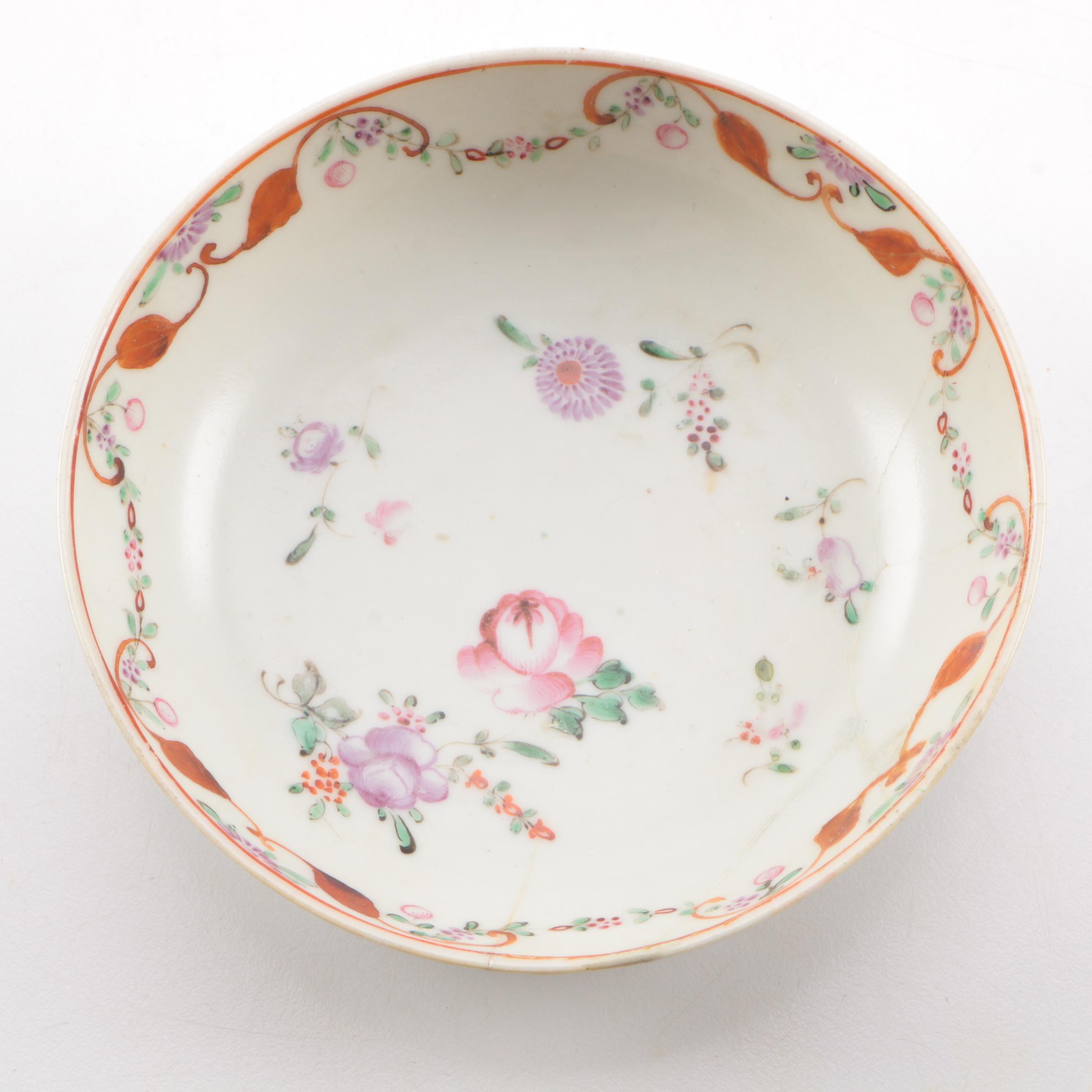 Porcelain Tableware Including Chinese Export