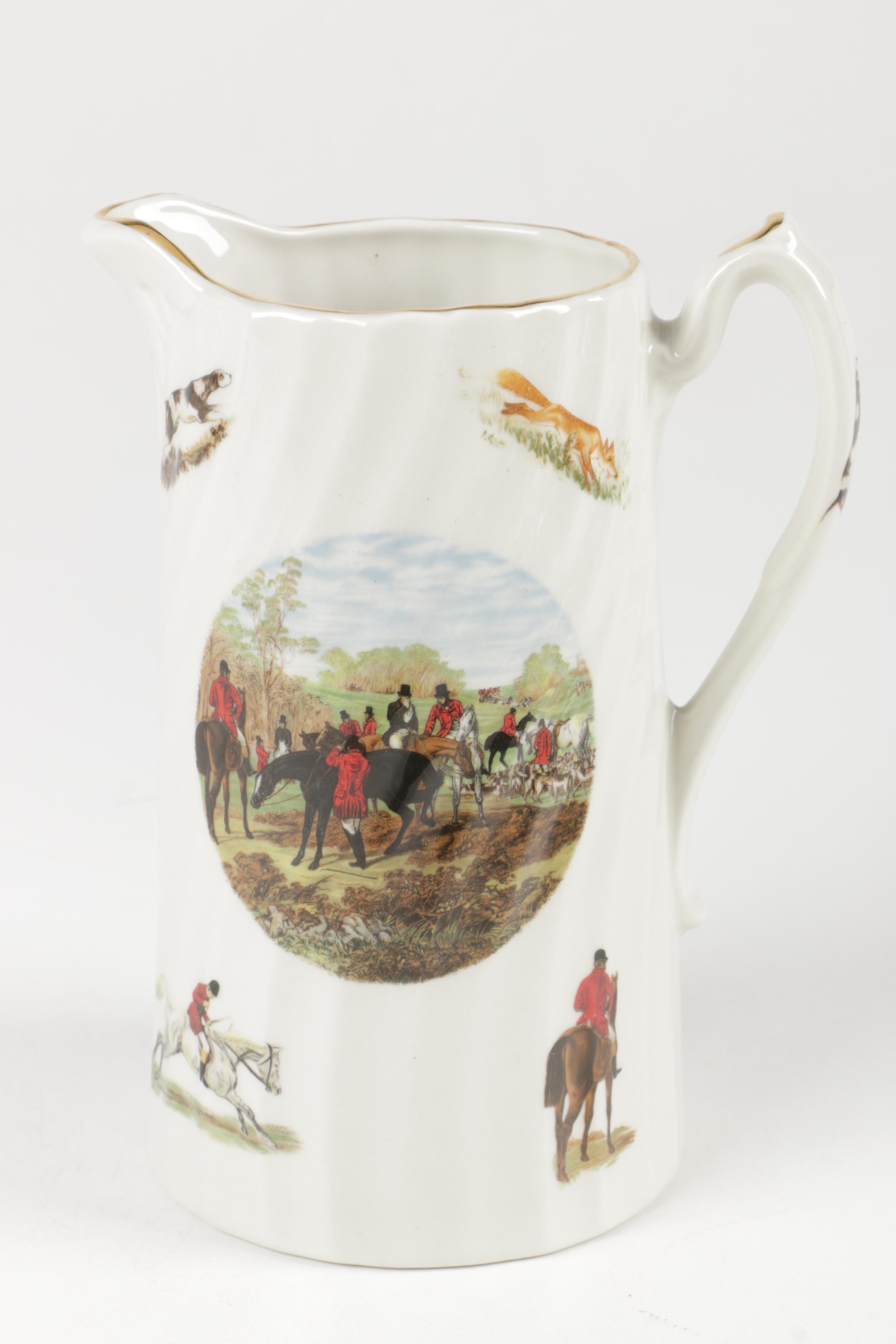 Eclectic  English Tableware Featuring Antique Rockingham Works and Worchester