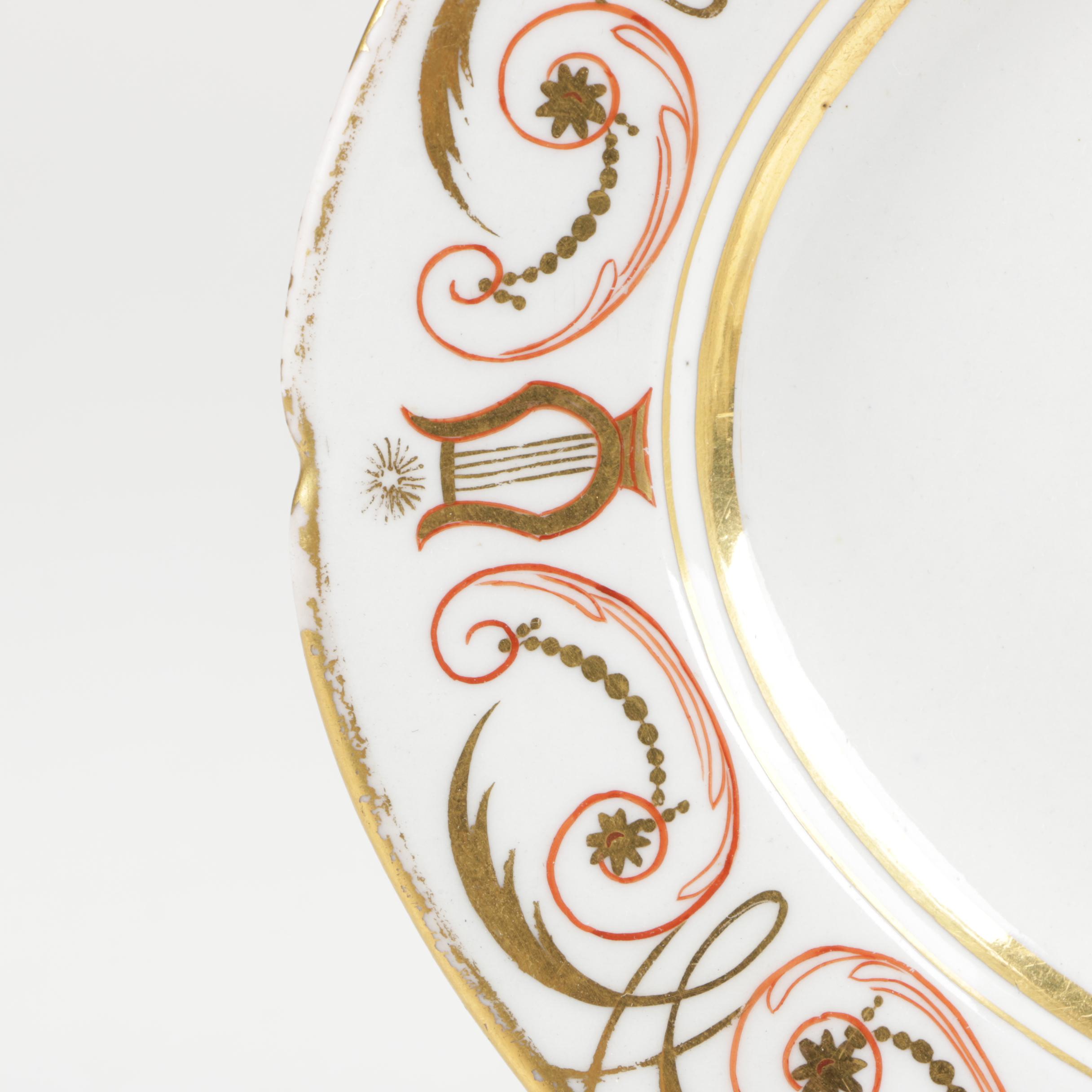 Eclectic  English Tableware Featuring Antique Rockingham Works and Worchester