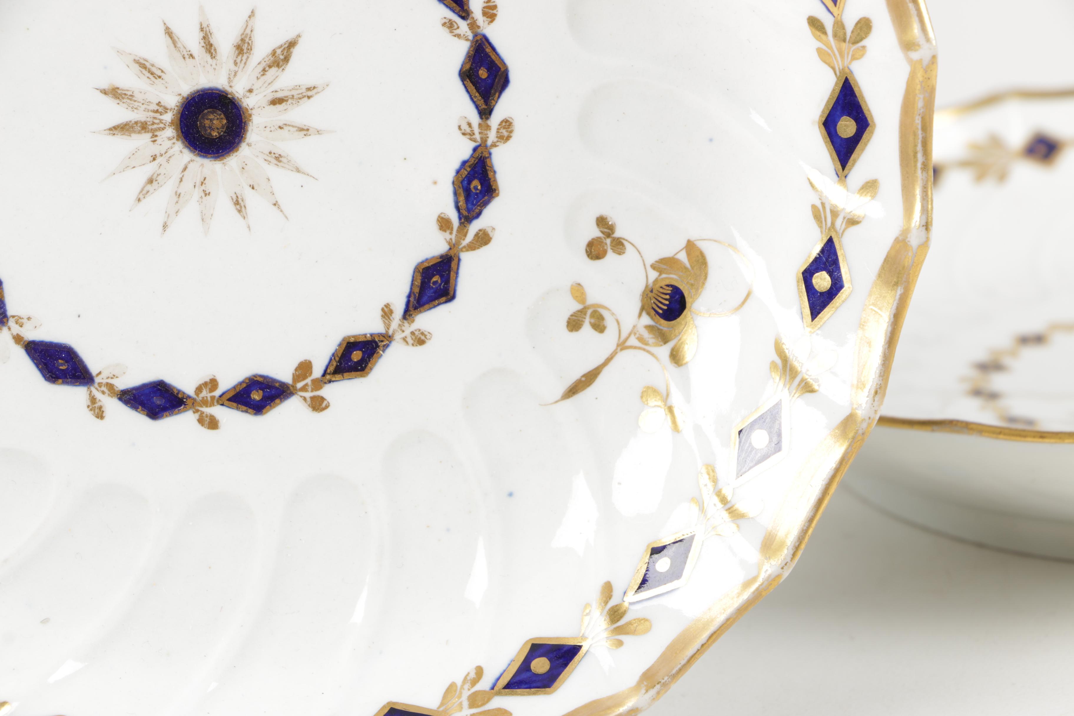 Eclectic  English Tableware Featuring Antique Rockingham Works and Worchester