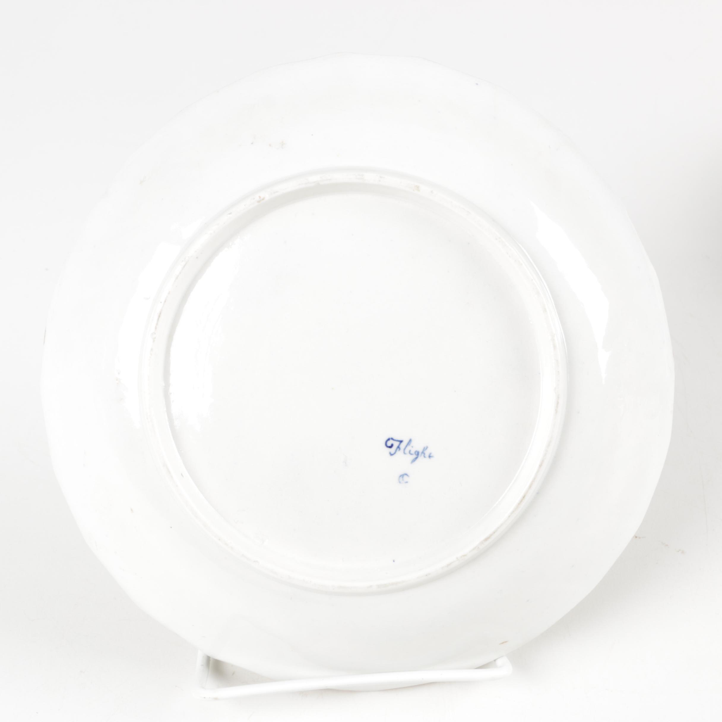 Eclectic  English Tableware Featuring Antique Rockingham Works and Worchester