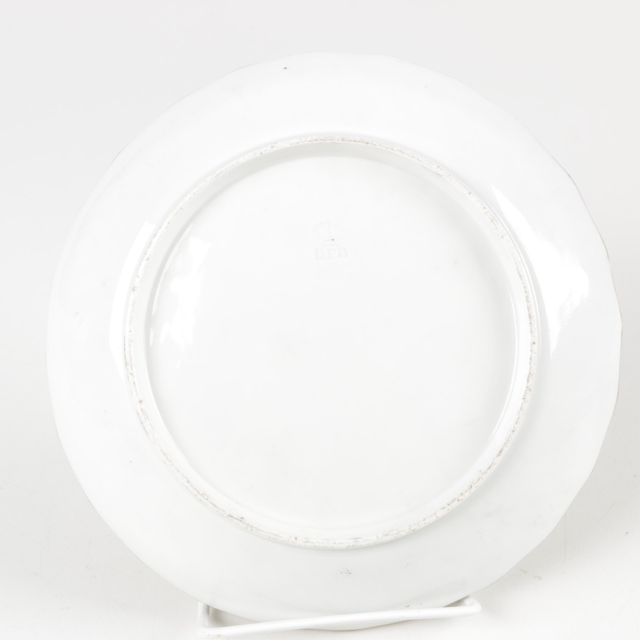 Eclectic  English Tableware Featuring Antique Rockingham Works and Worchester