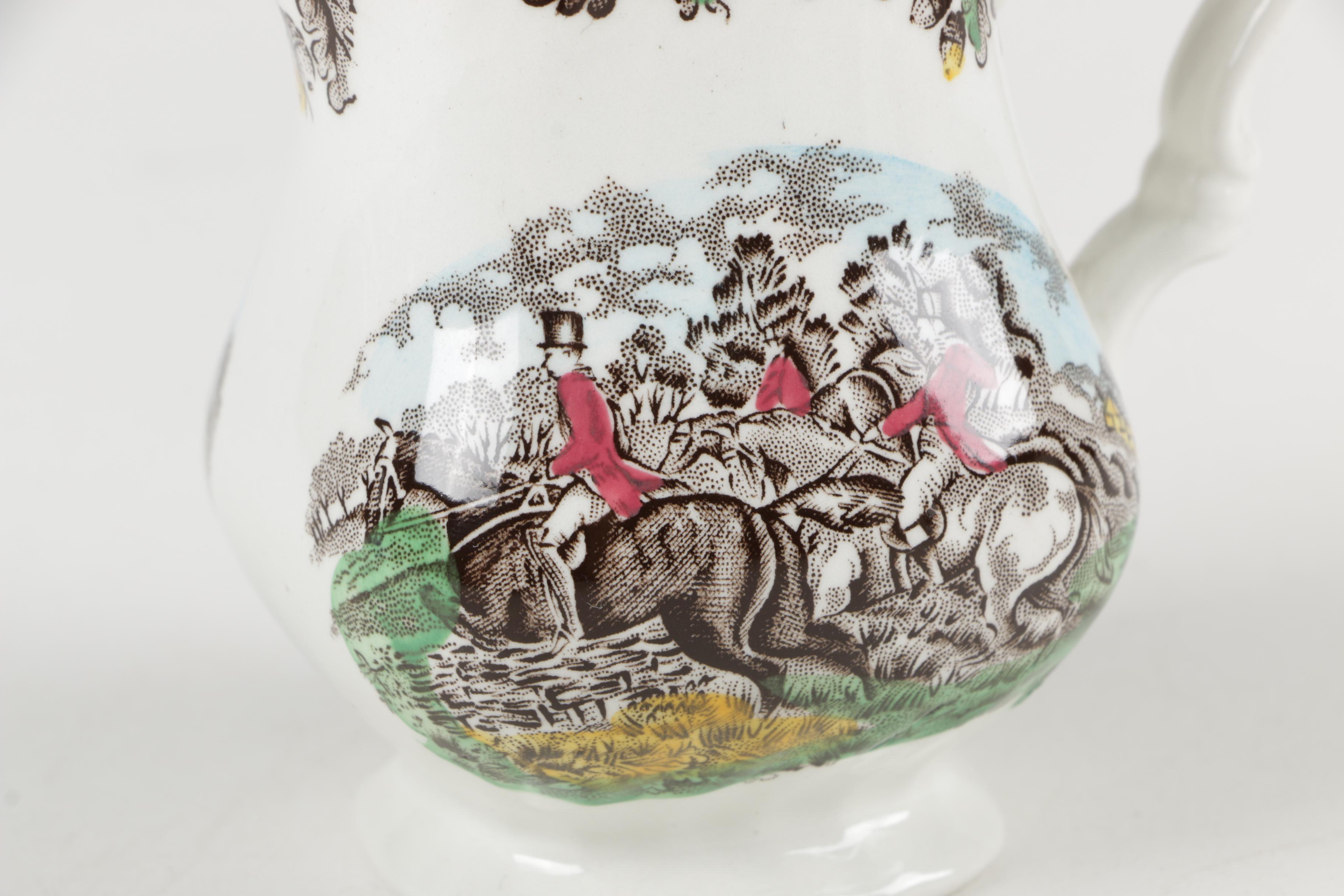 Eclectic  English Tableware Featuring Antique Rockingham Works and Worchester