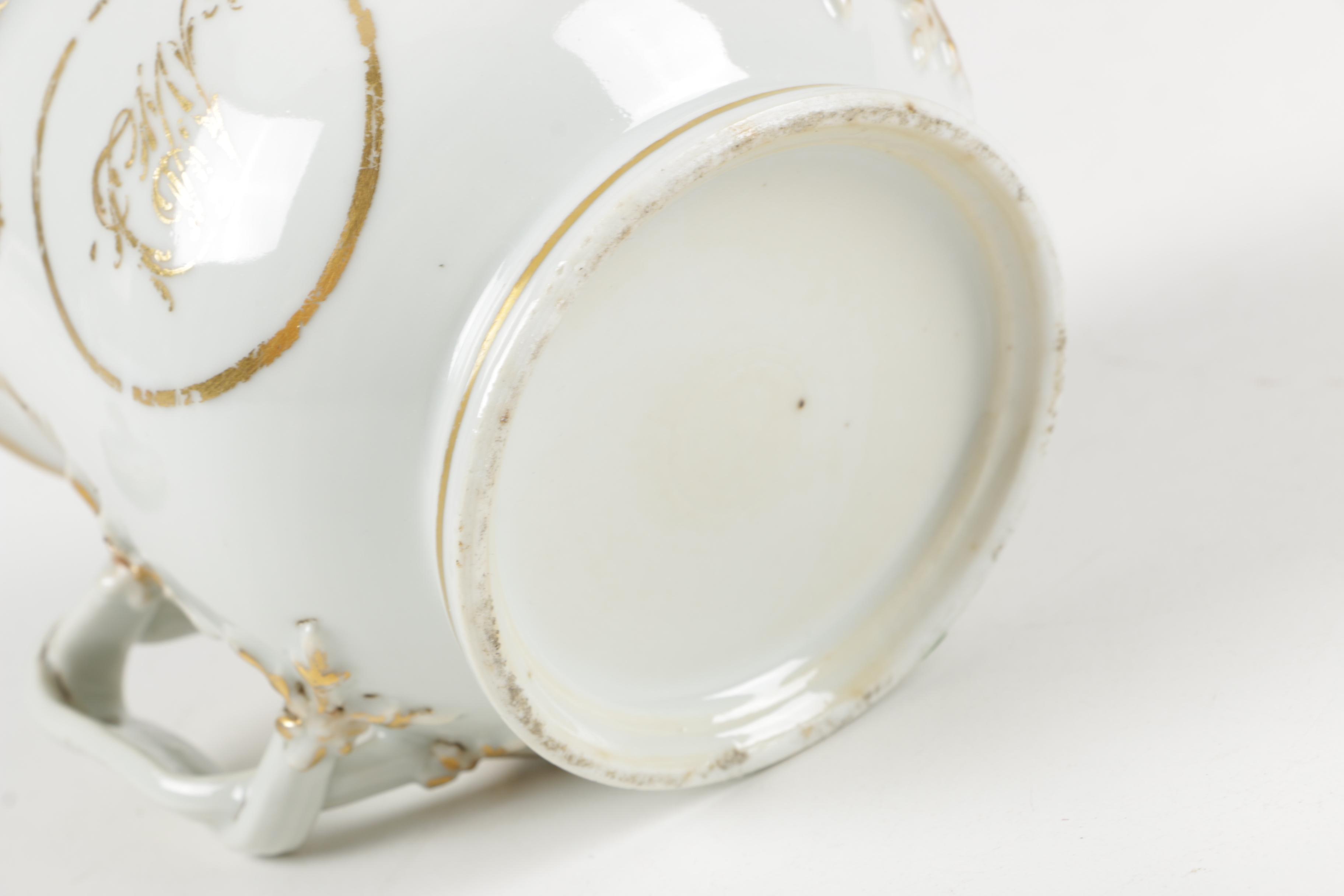Eclectic  English Tableware Featuring Antique Rockingham Works and Worchester