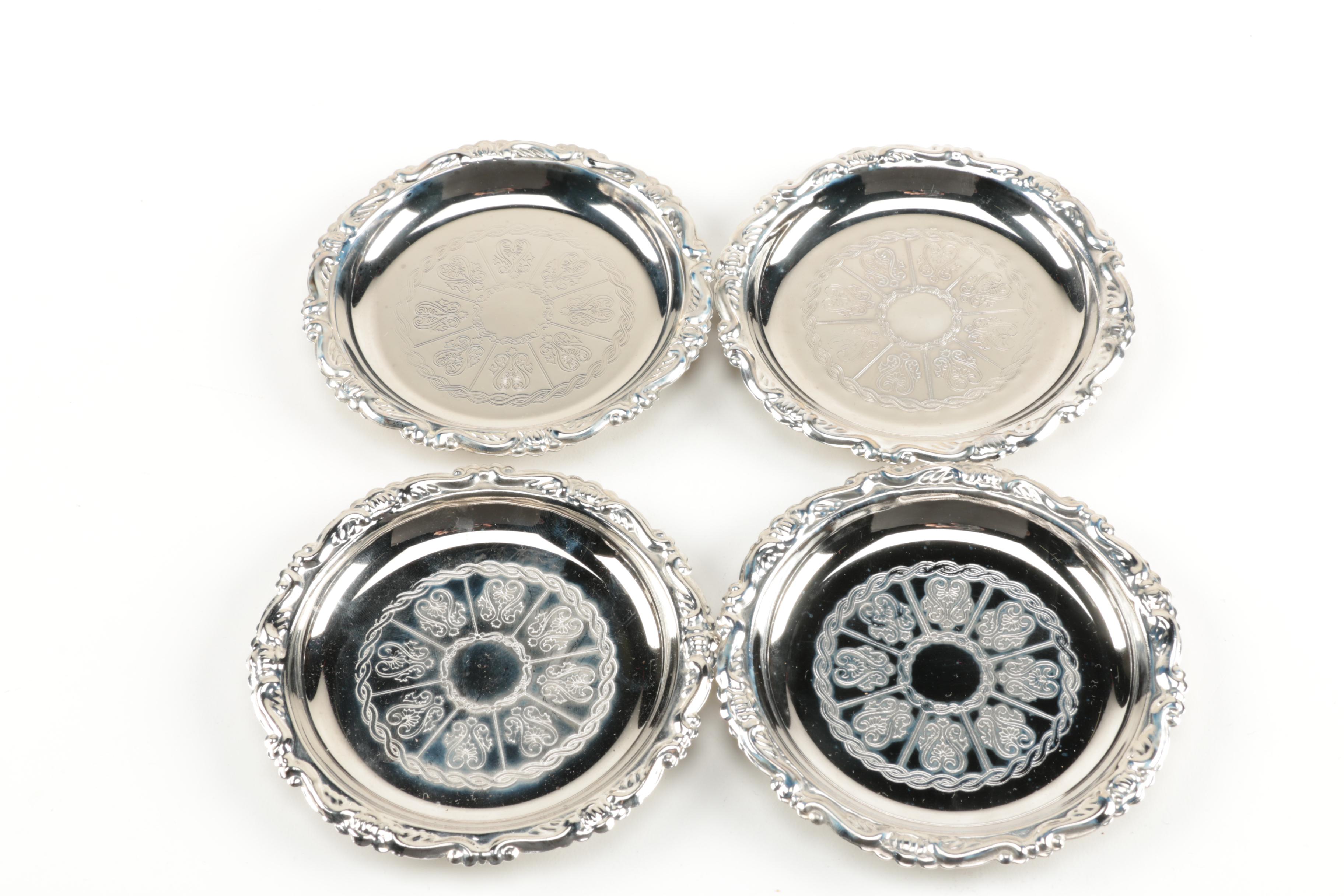 Generous Assortment of Silver Plate and Pewter Serveware