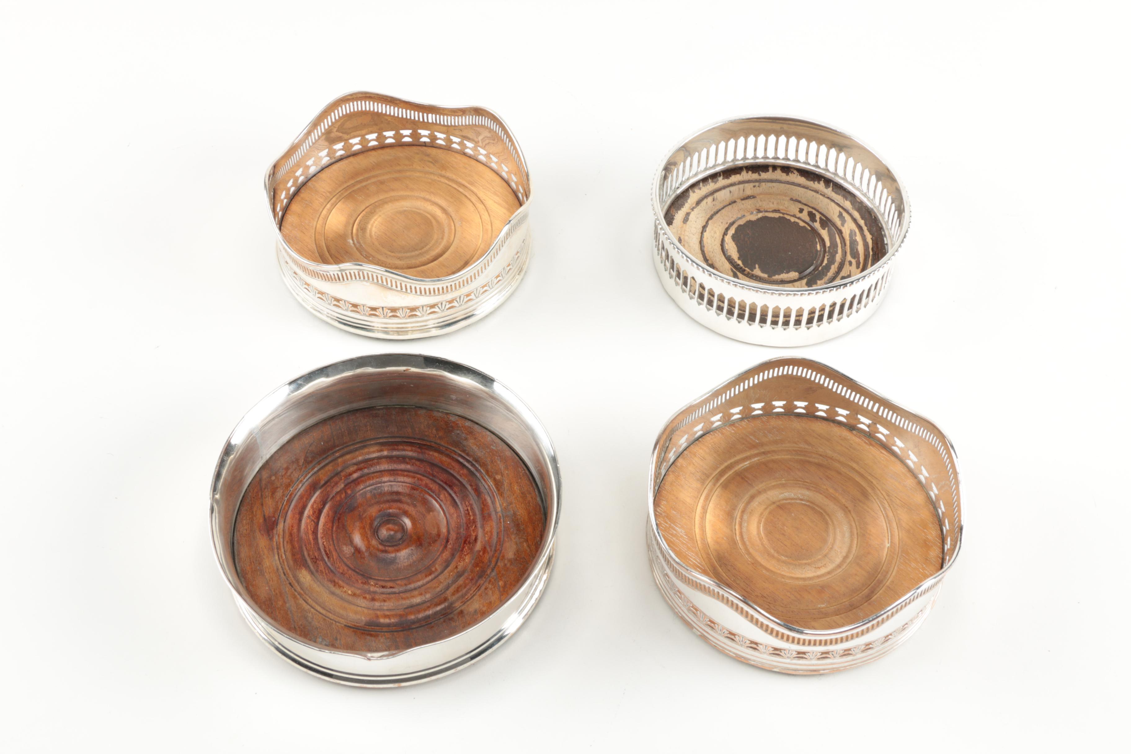 Generous Assortment of Silver Plate and Pewter Serveware