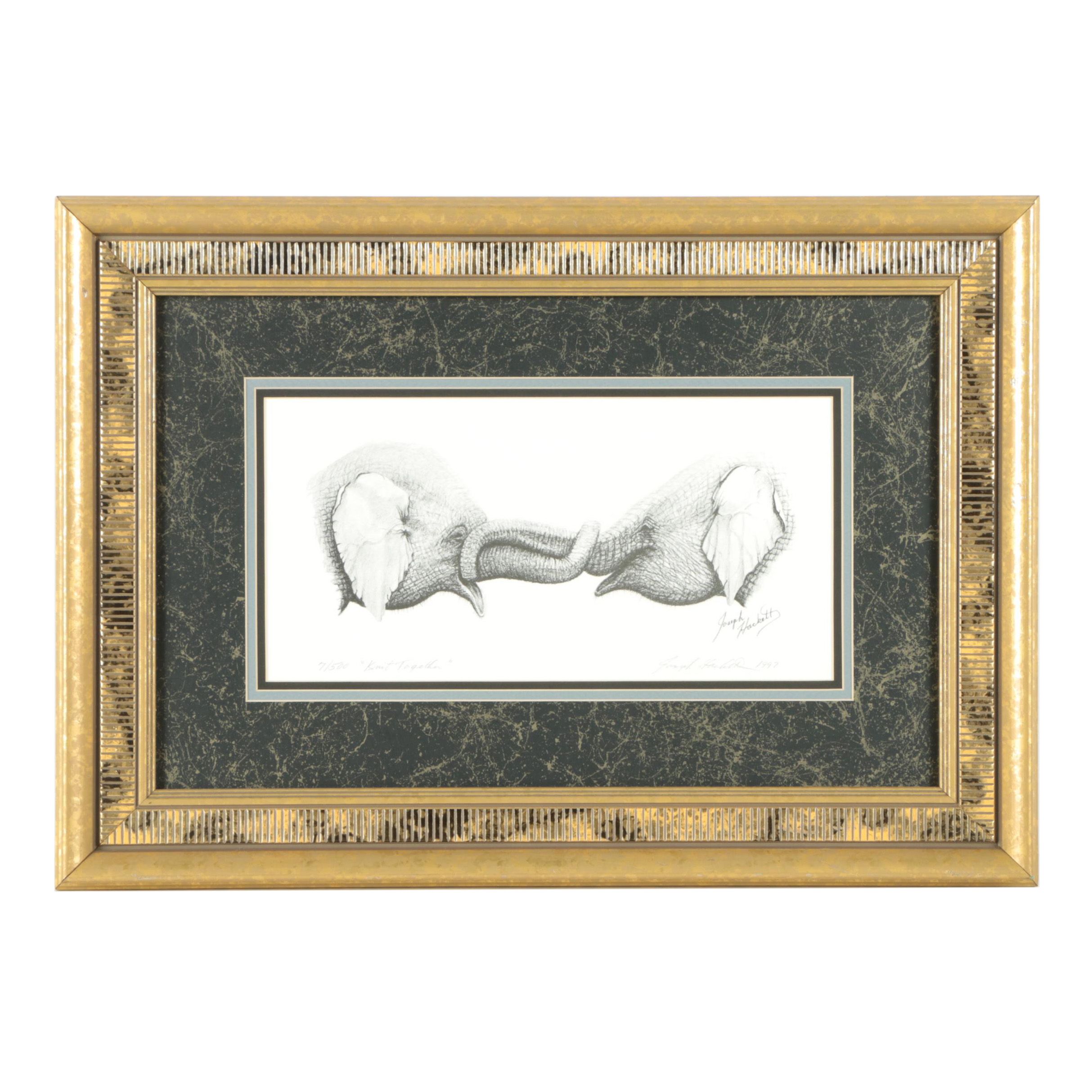 Joseph Hackett Limited Edition Offset Lithograph "Knit Together"