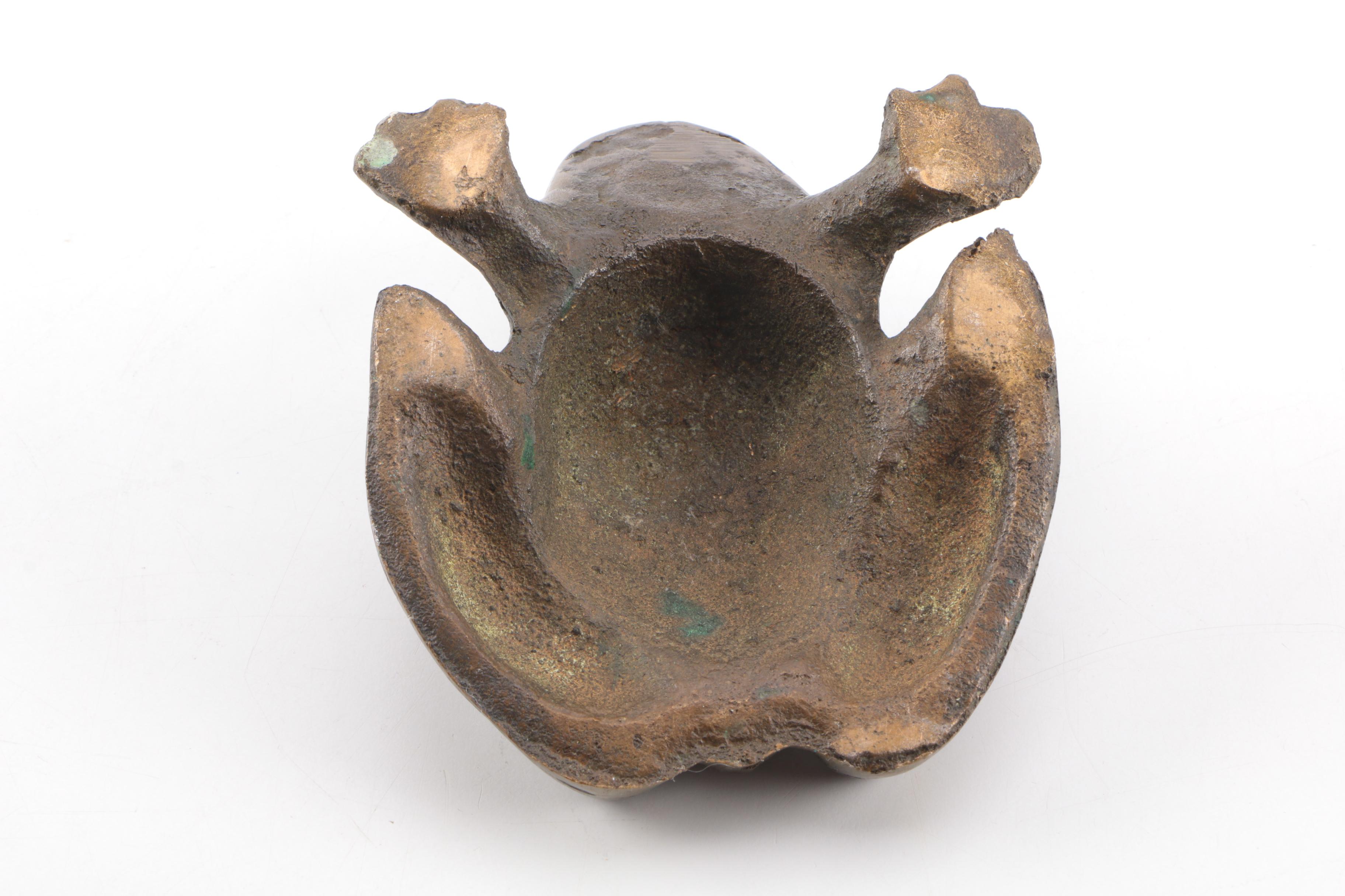 Carved Stone Frog and Duck Figurines