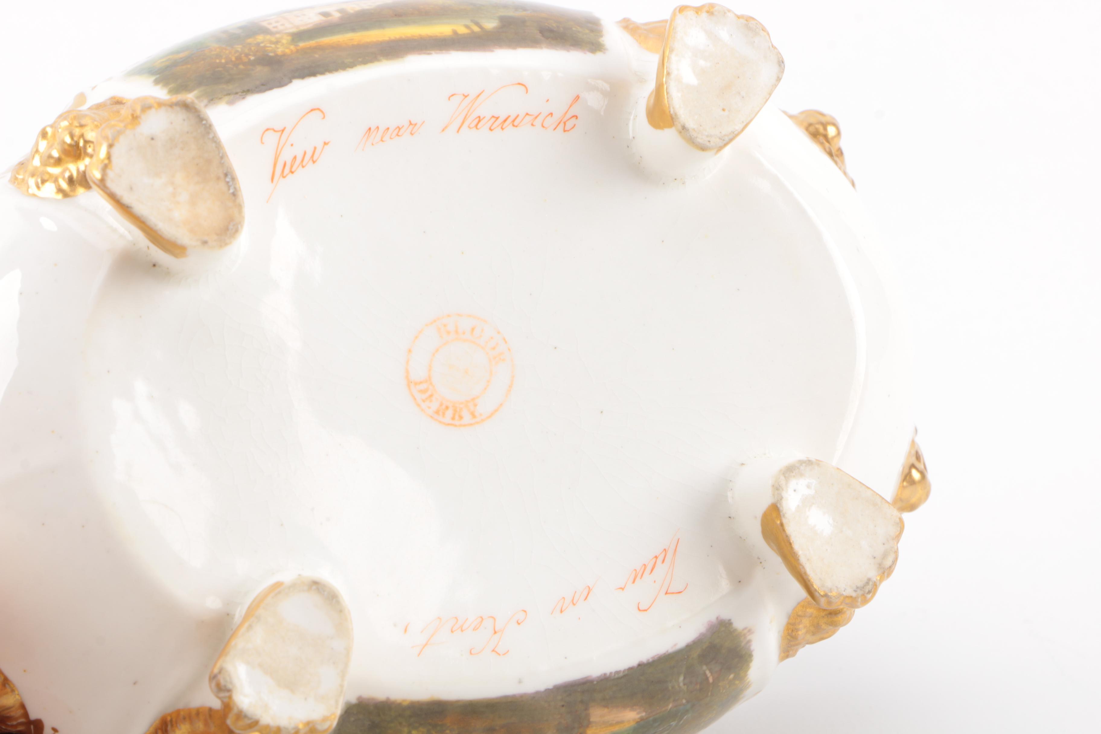 Pair of Bloor Derby Small Porcelain Sauce Tureens Circa 1805-48