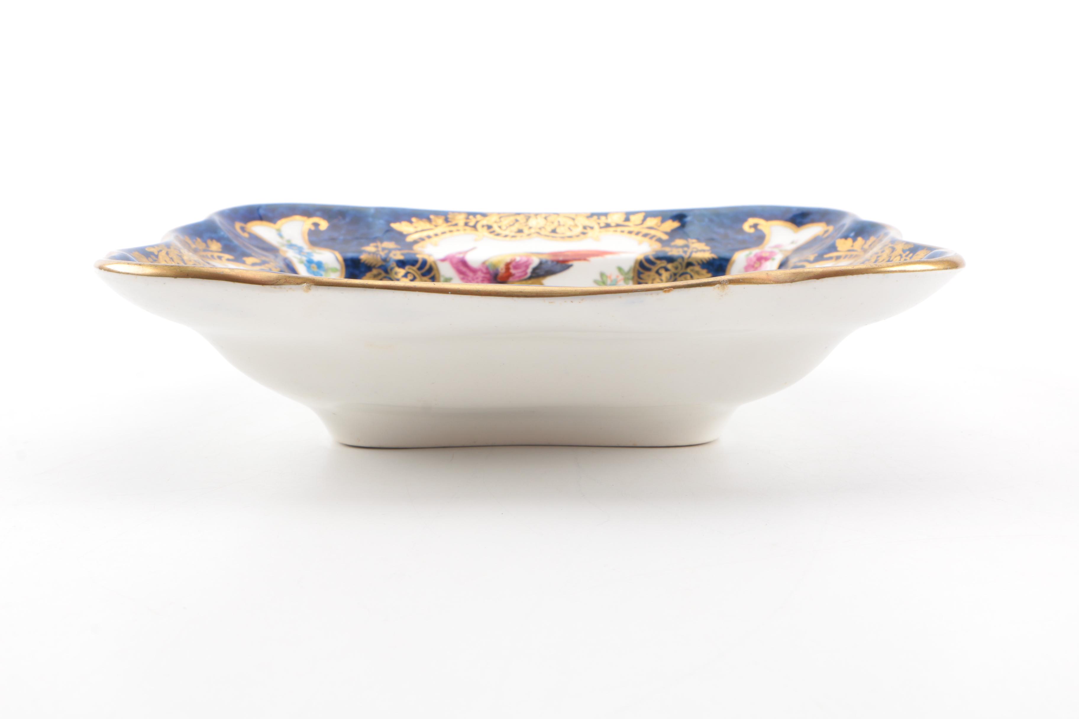 Peacock Themed Ceramic Dish
